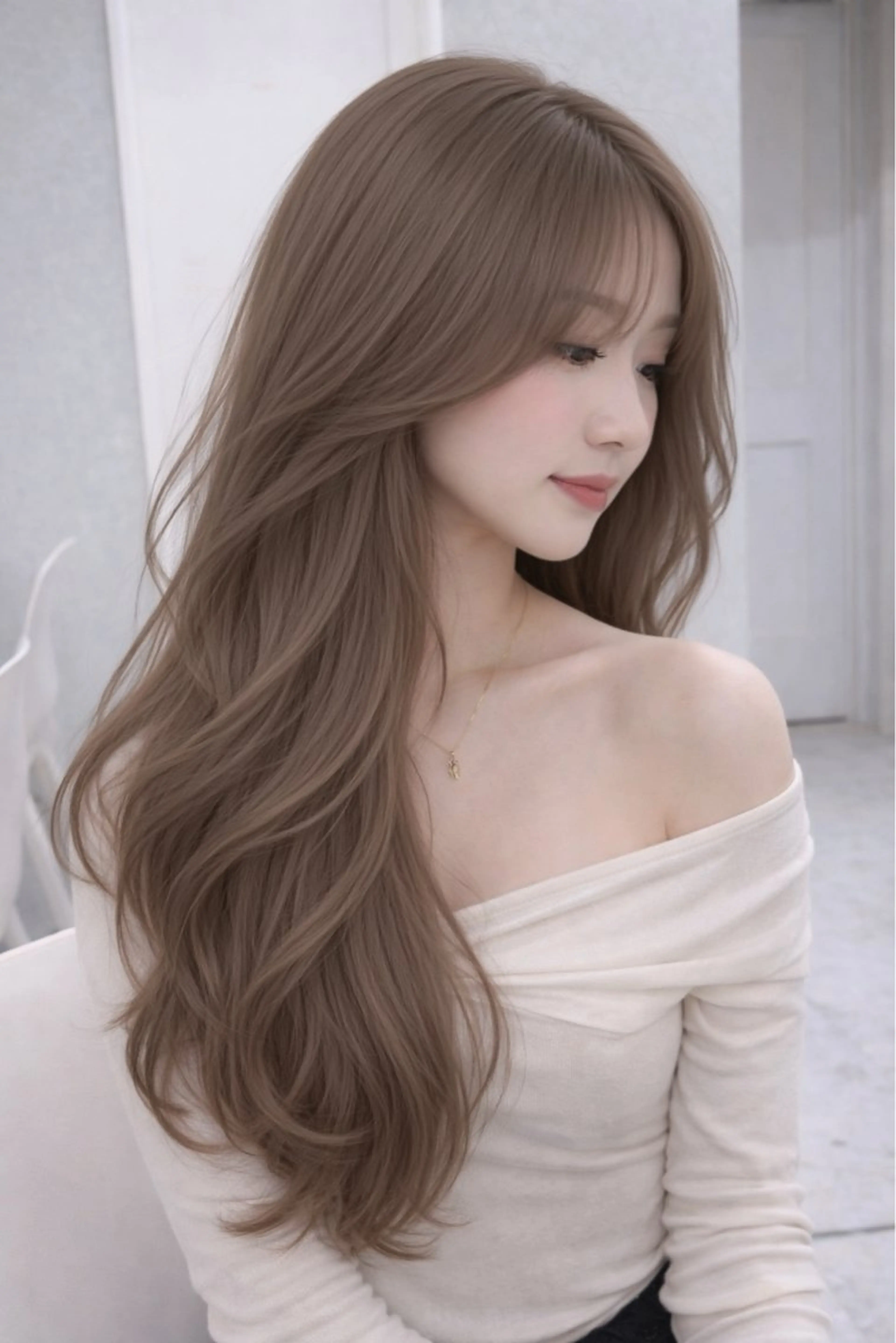 ロング カラー カット ヘアカラー トリートメント レイヤーダブルカラー KYON店長のヘアスタイル