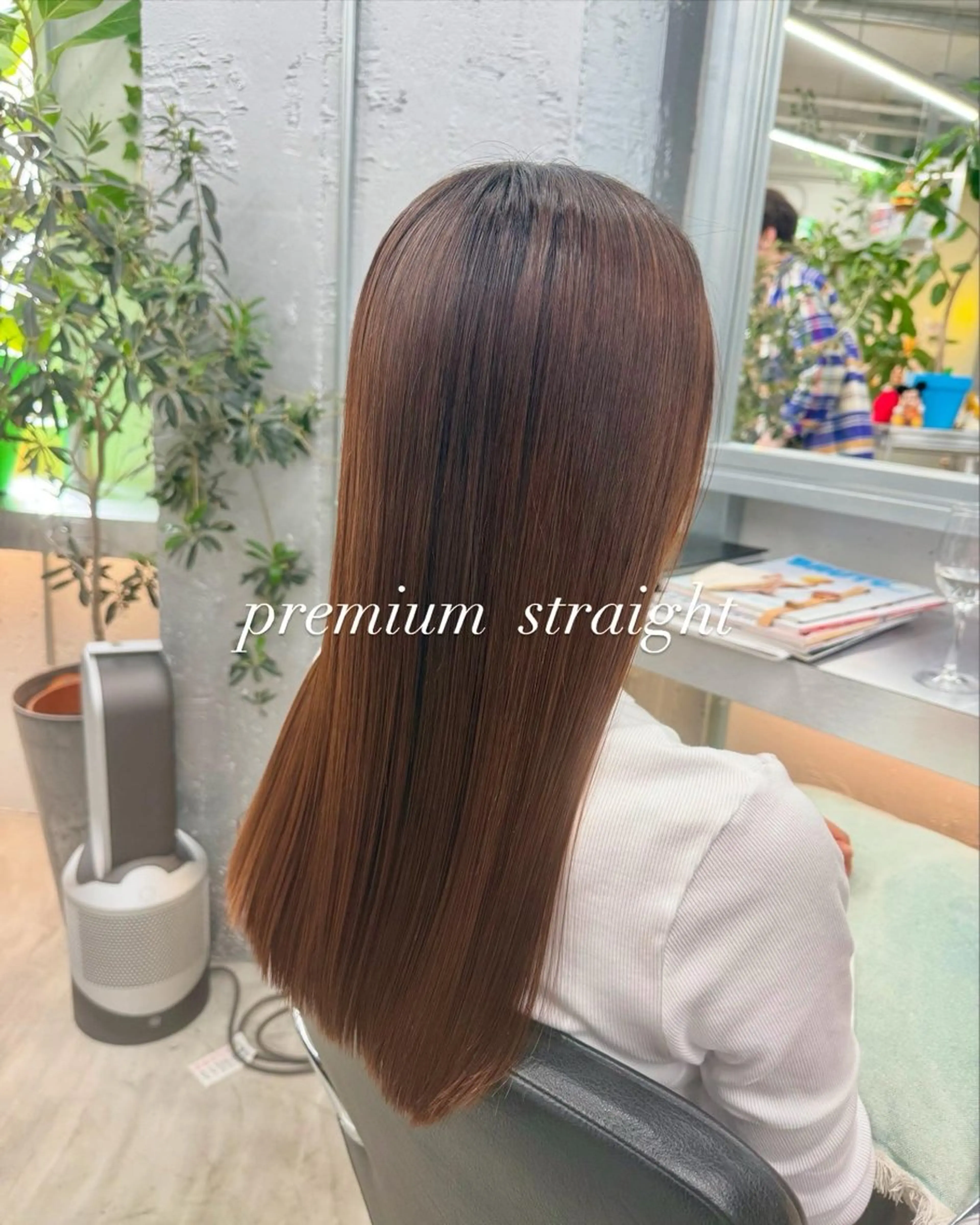 セミロング 縮毛矯正 トリートメント 乾かすだけでまとまる /髪質改善西村涼太のヘアスタイル