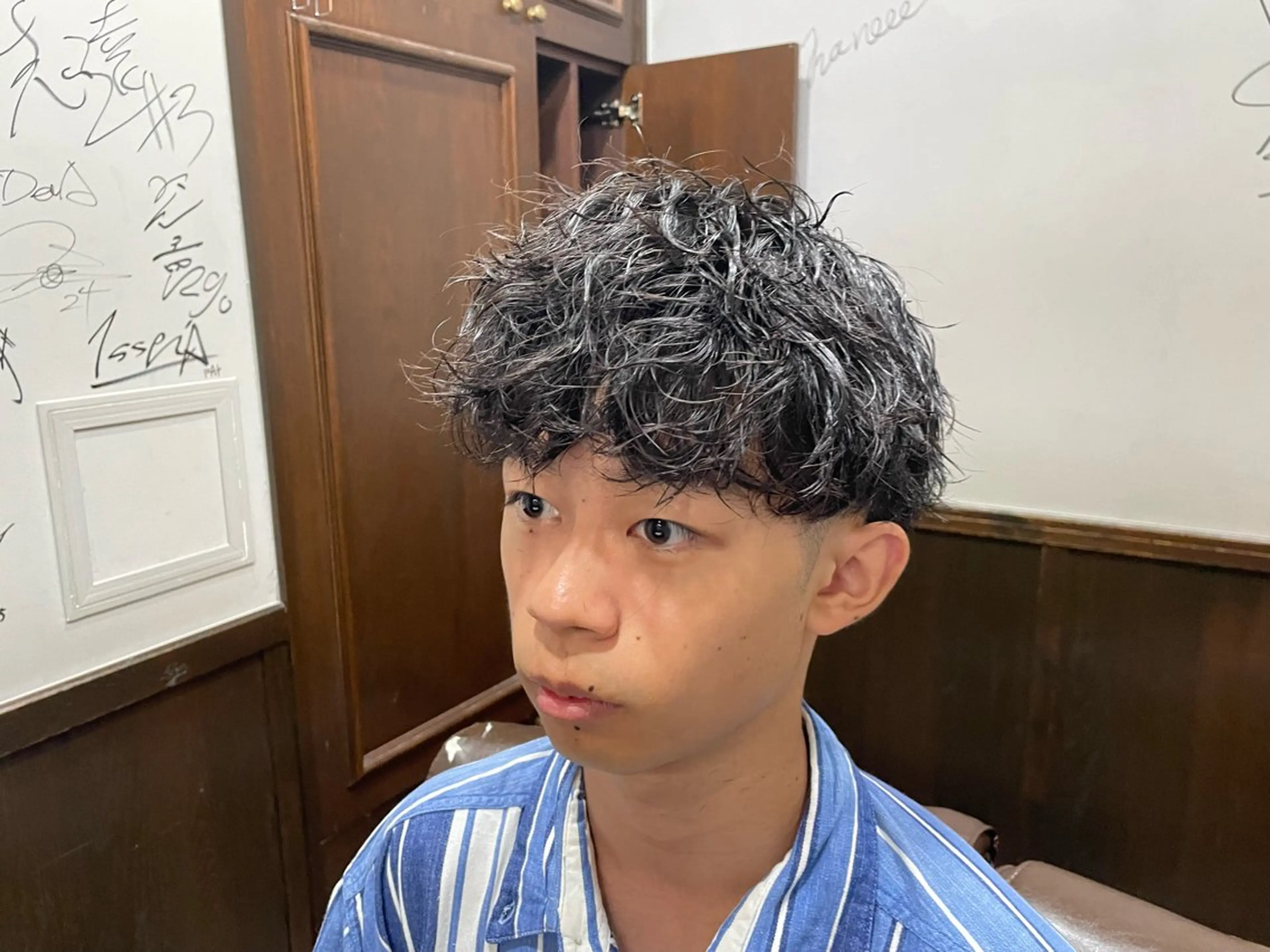 パーマ 横浜フェードカット 田嶋勇祐のヘアスタイル