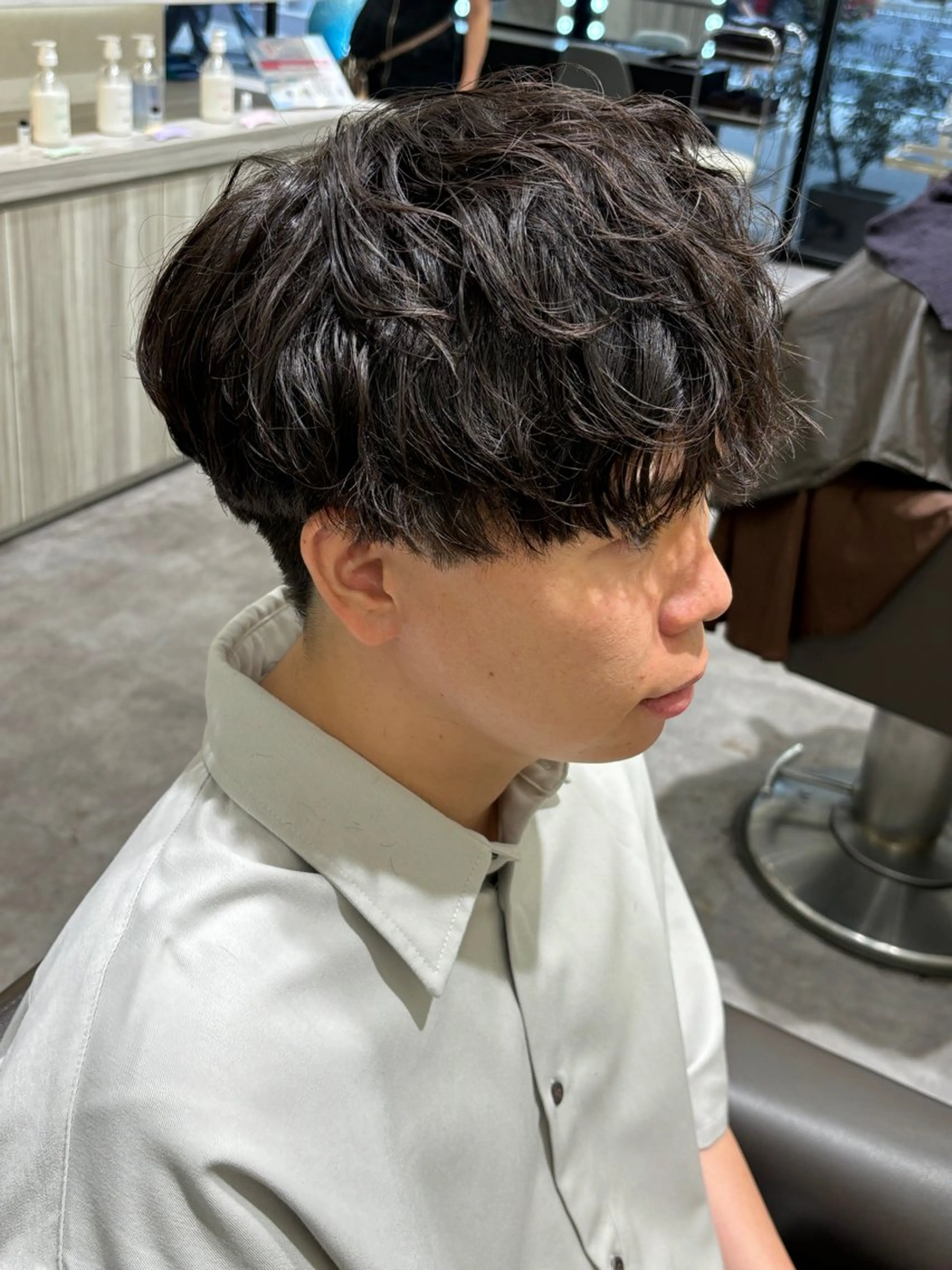 メンズ カット パーマ 鈴木 颯のヘアスタイル