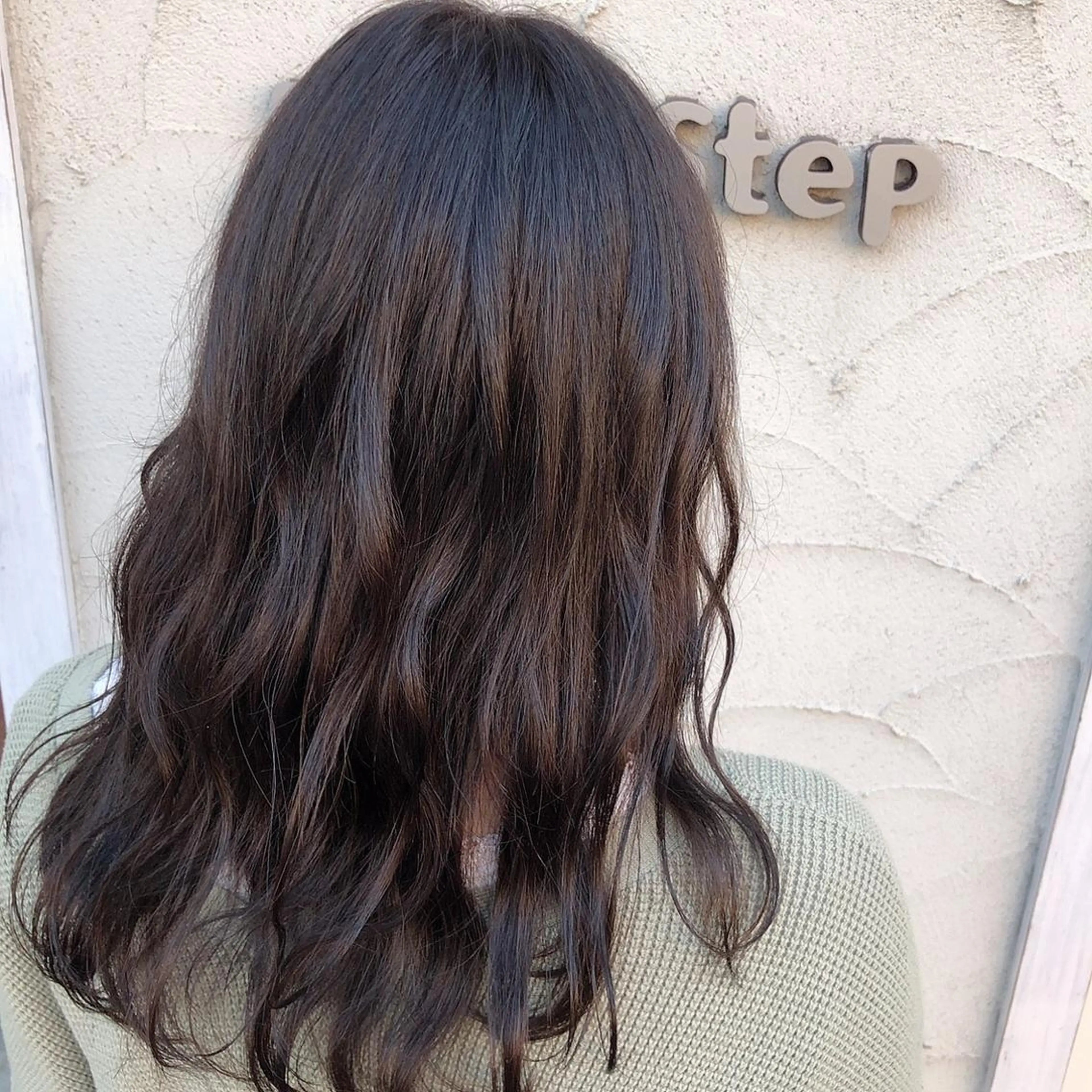 セミロング カラー Baby Step ウエノのヘアスタイル