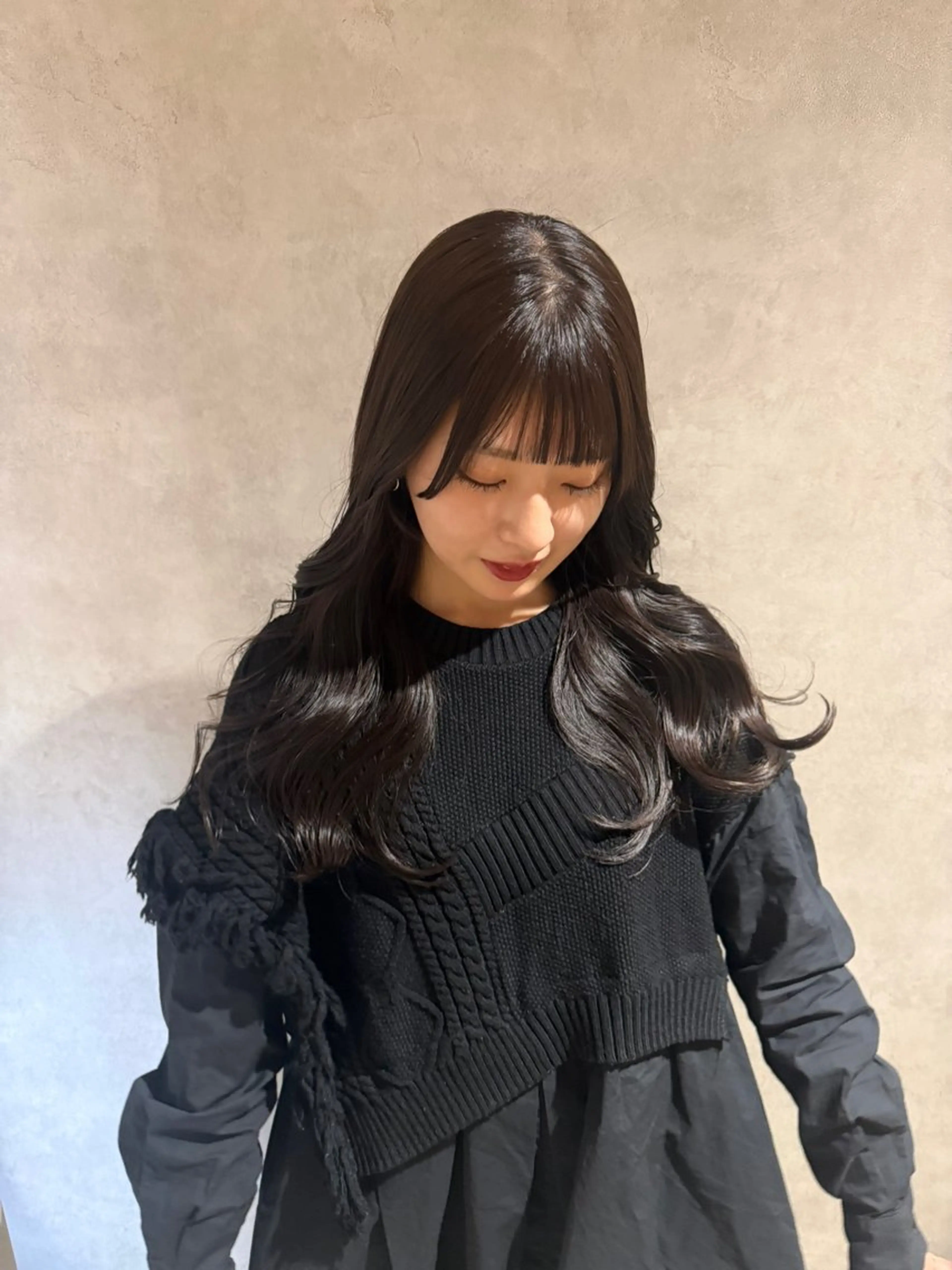 セミロング カット ヘアカラー トリートメント ALLYS 渋谷店所属・最高級の艶のある カラーmei🎨のヘアスタイル