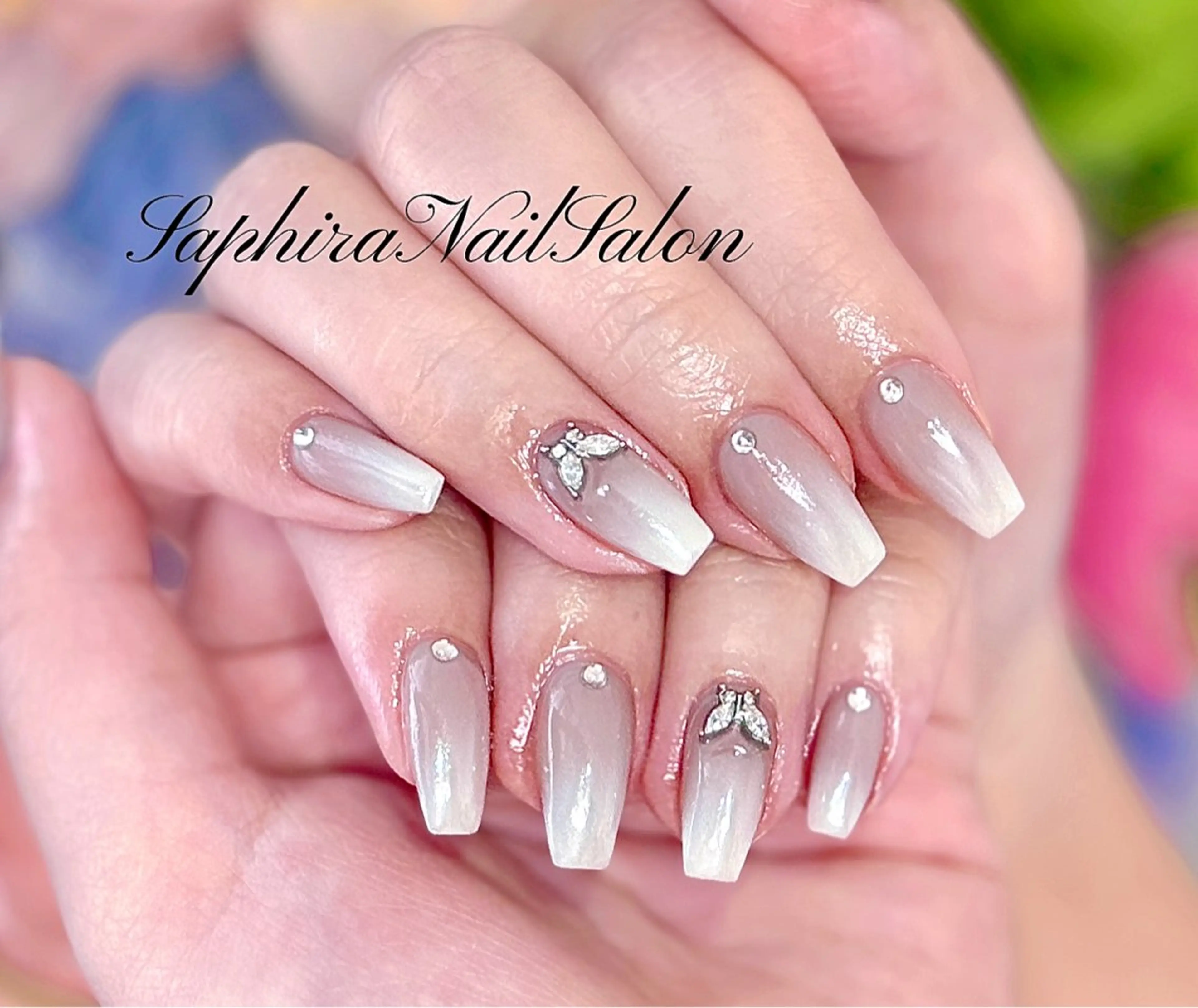 カラー ハンドネイル Saphiraネイル サロン錦糸町のネイルデザイン