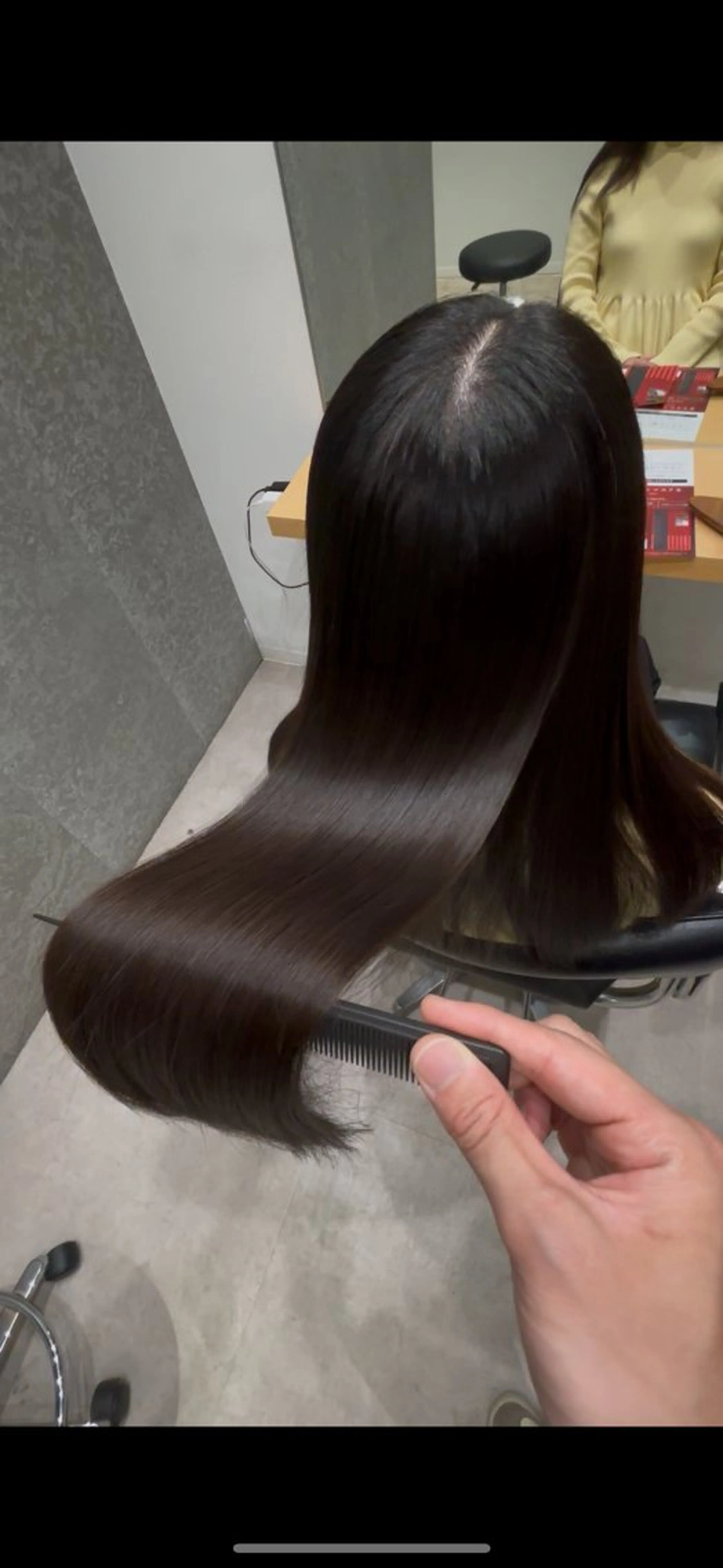 セミロング 髪質改善 トリートメント 酸熱トリートメント トリートメント 髪質改善ヘアケア 艶髪特化/上田のヘアスタイル