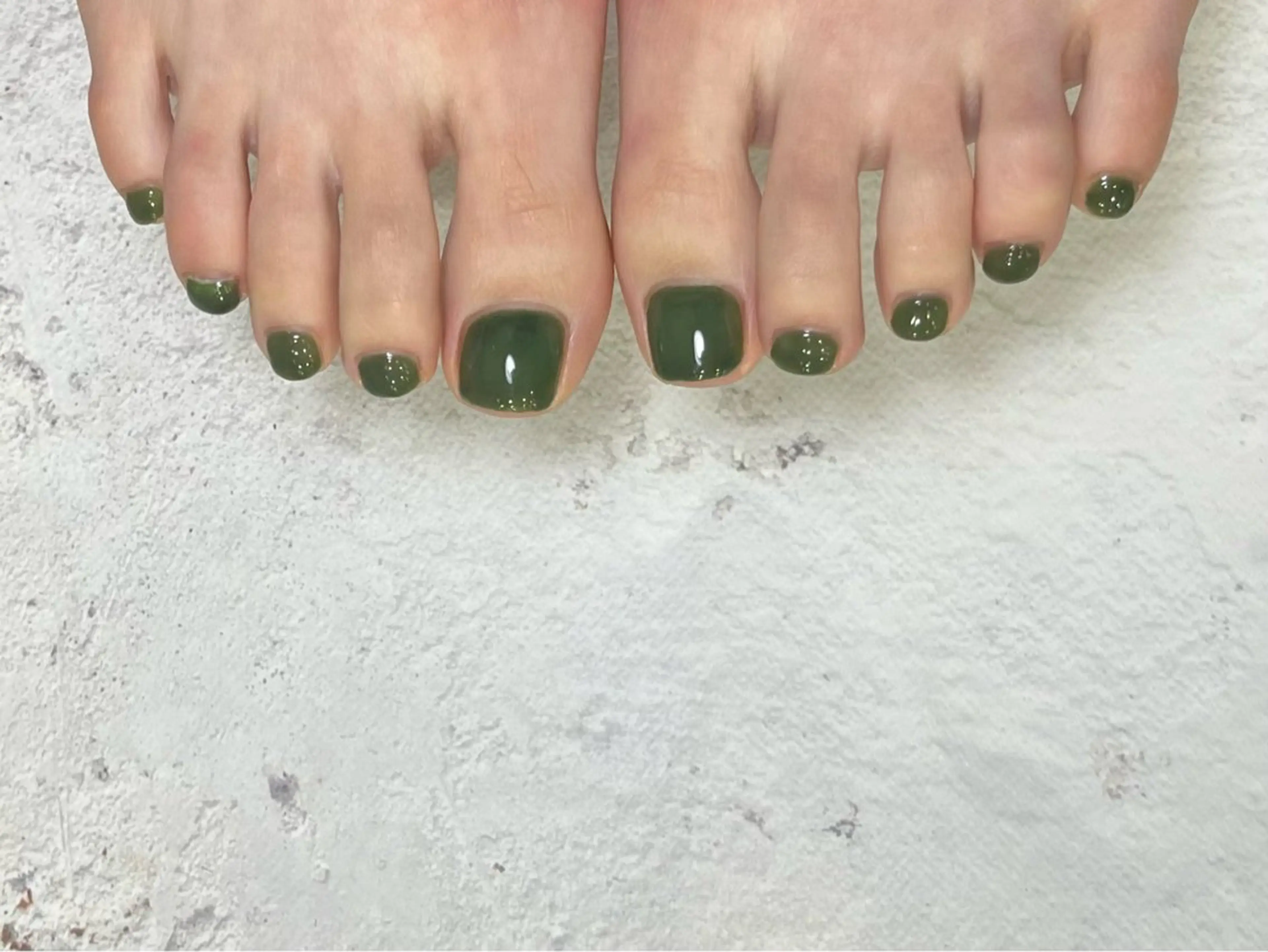 ネイル クリアネイル グリーン ネイルサロン ERFOLG  銀座【エアフォルク】所属・ERFOLG 銀座 冨永さくらのネイルデザイン