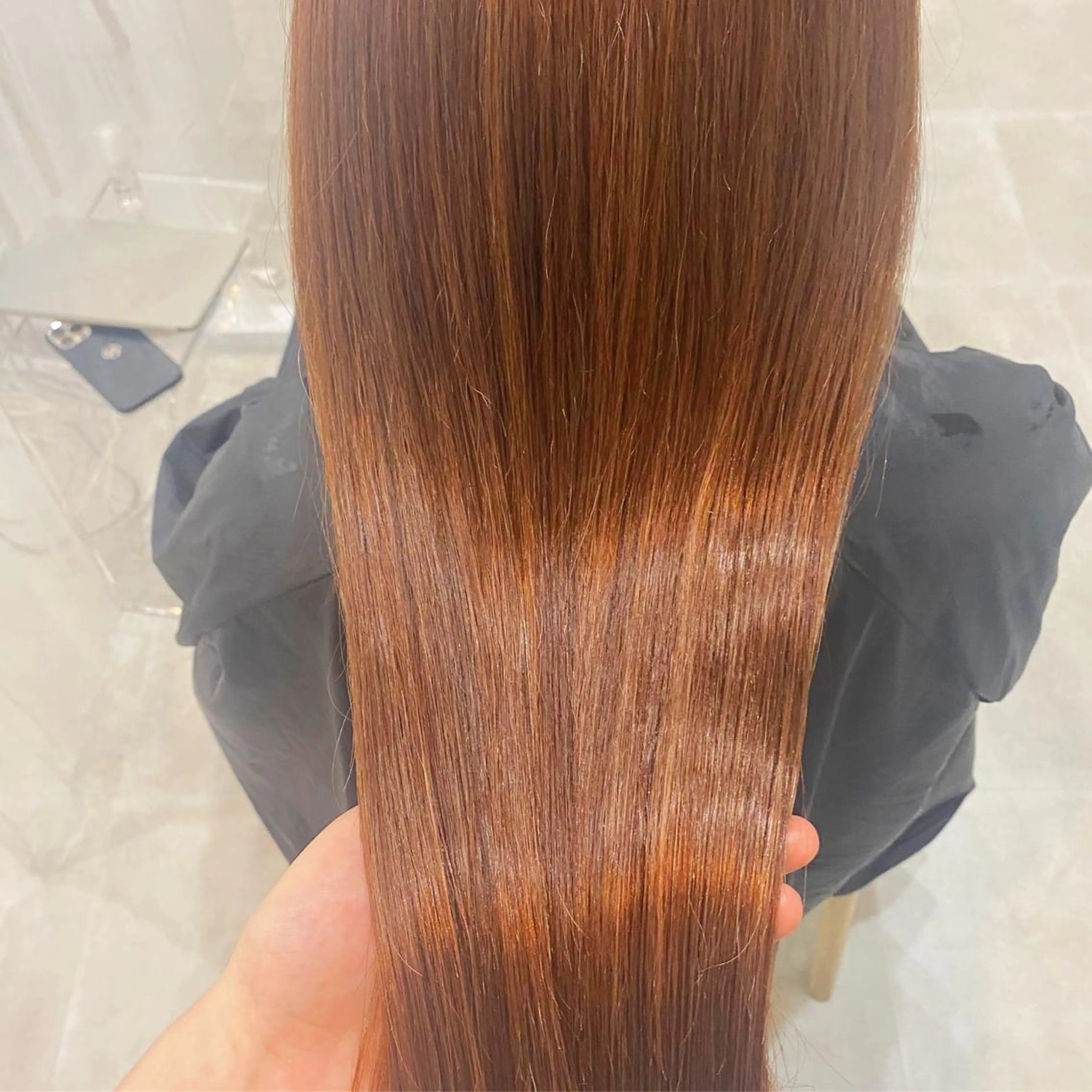 ロング カラー 谷川 李奈のヘアスタイル