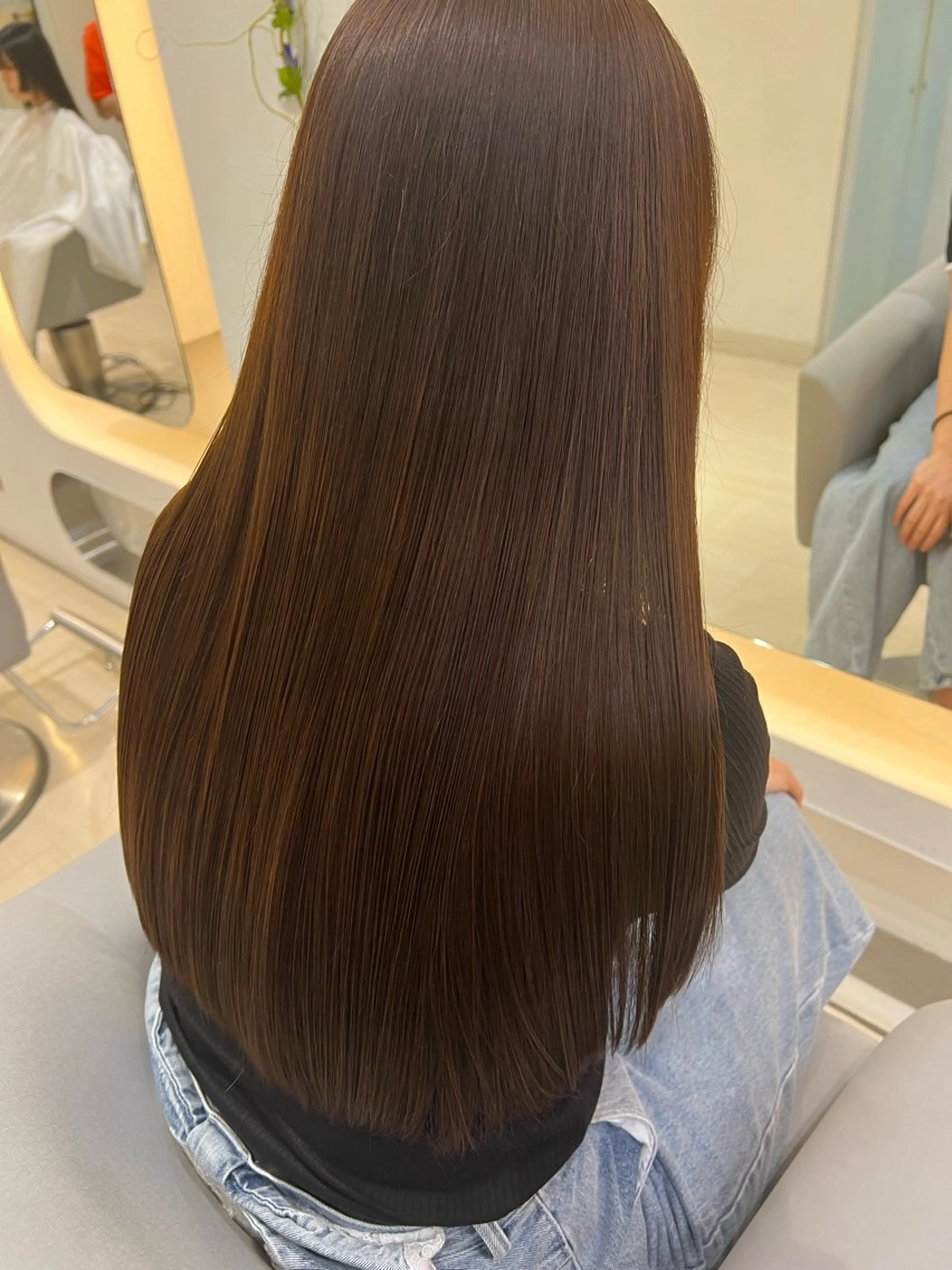 ミディアム カラー パーマ ヘアカラー 堀井 凌平のヘアスタイル