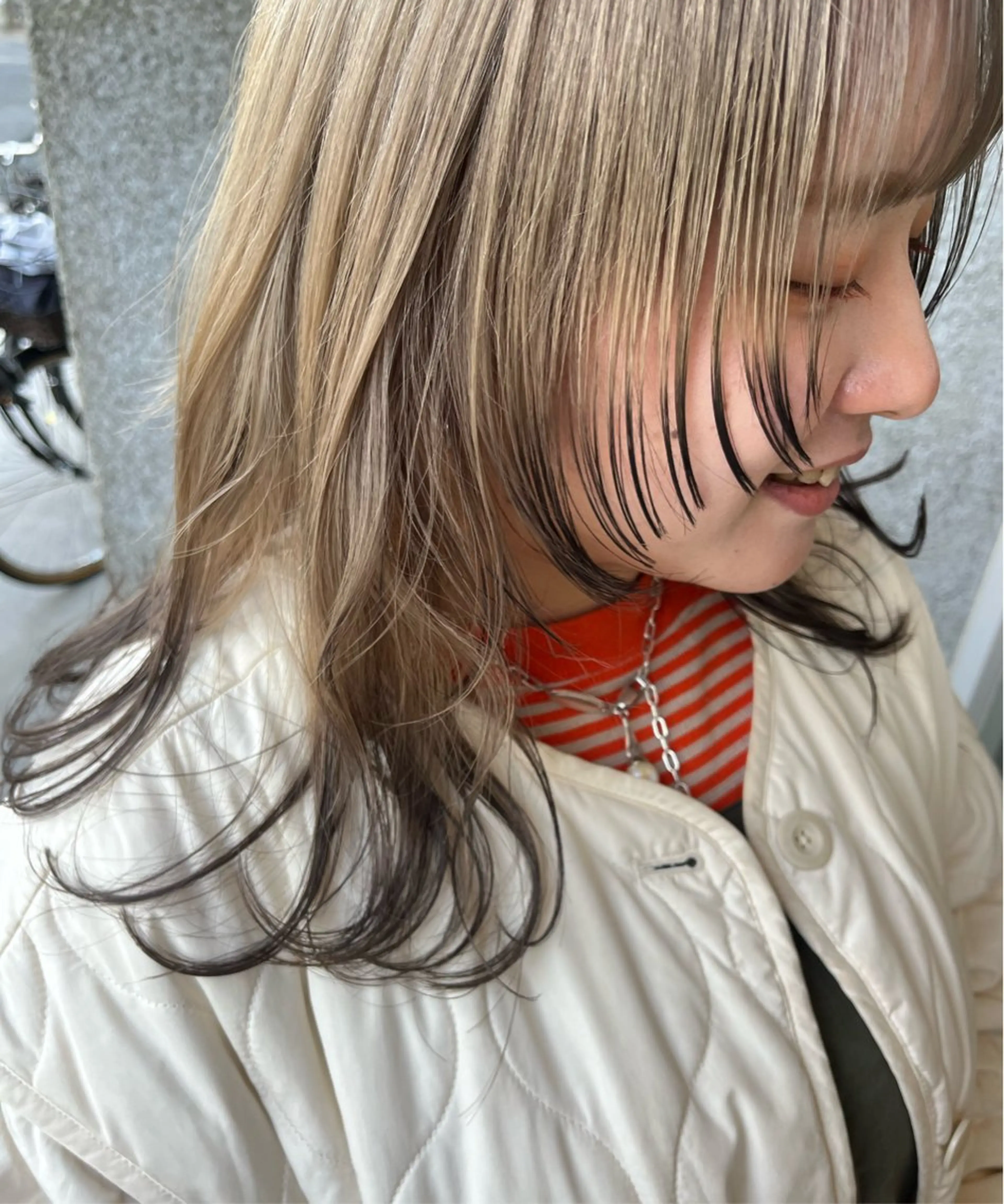 ロング カラー 藤井 美歩/赤髪のヘアスタイル