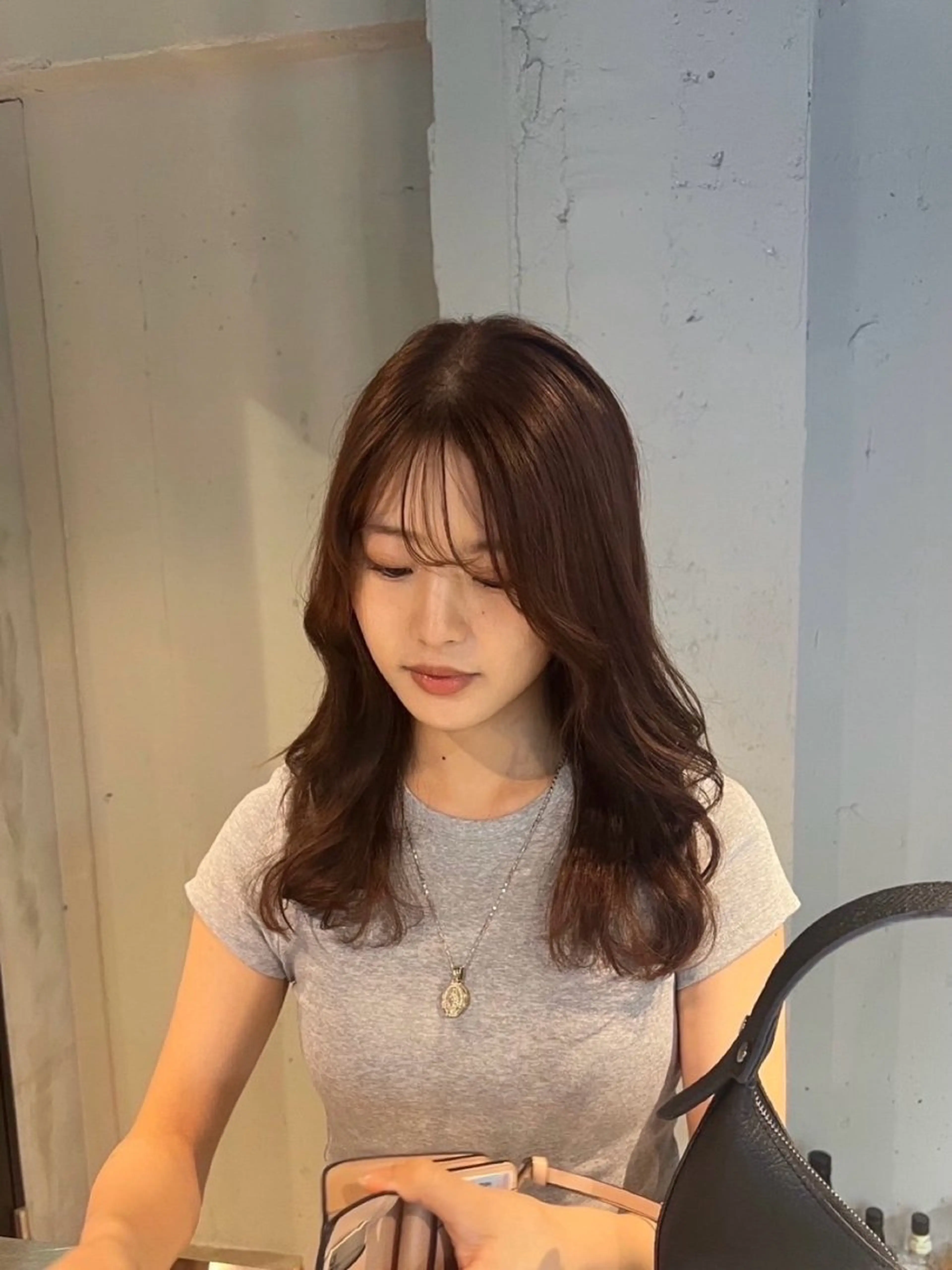 ロング カラー 透明感・美髪 monsoワニベユナのヘアスタイル