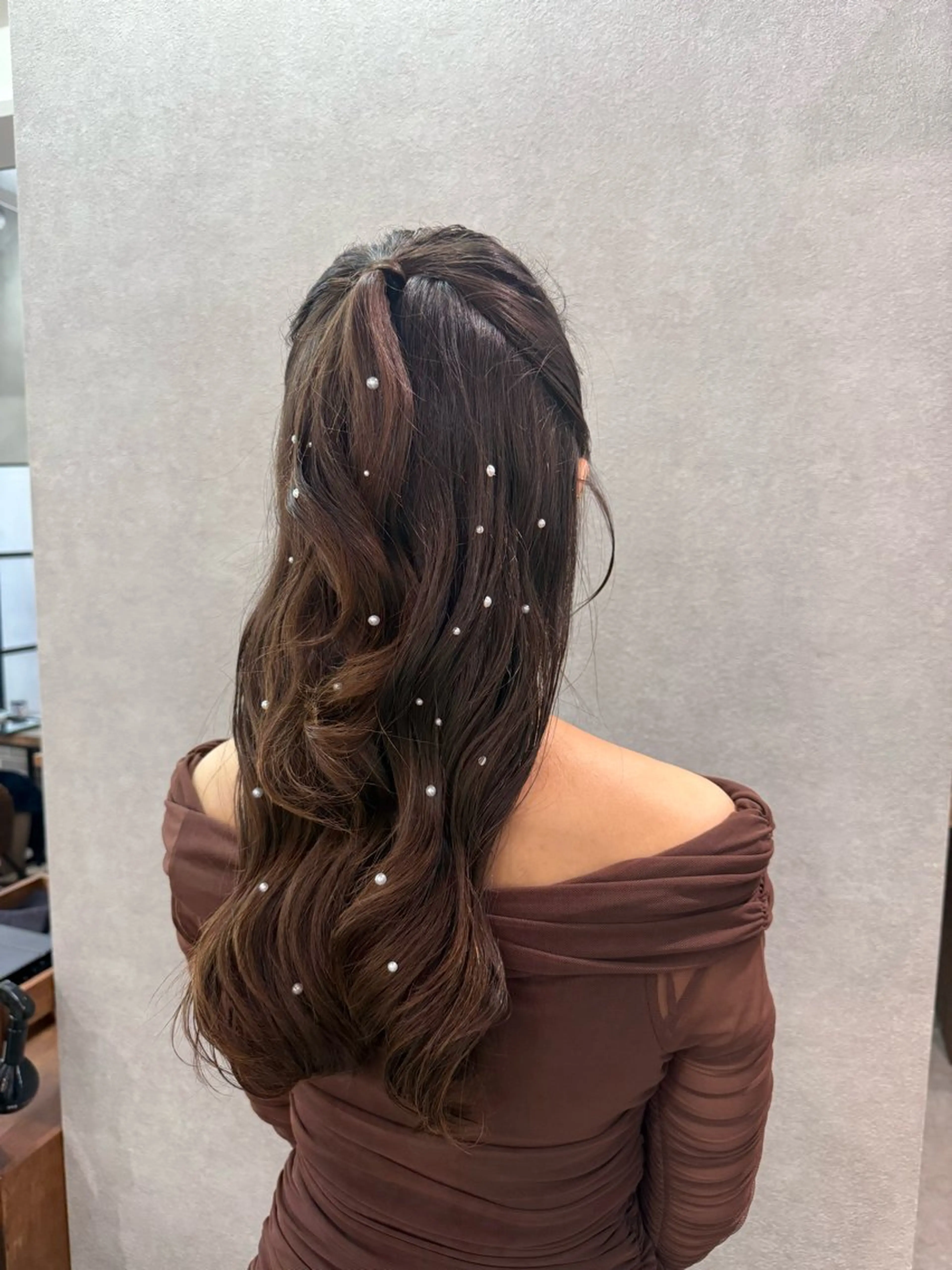 ロング ヘアアレンジ ハーフアップ ヘアセット まとまるボブ🌼 アレンジ🌼鴨下穂香のヘアスタイル