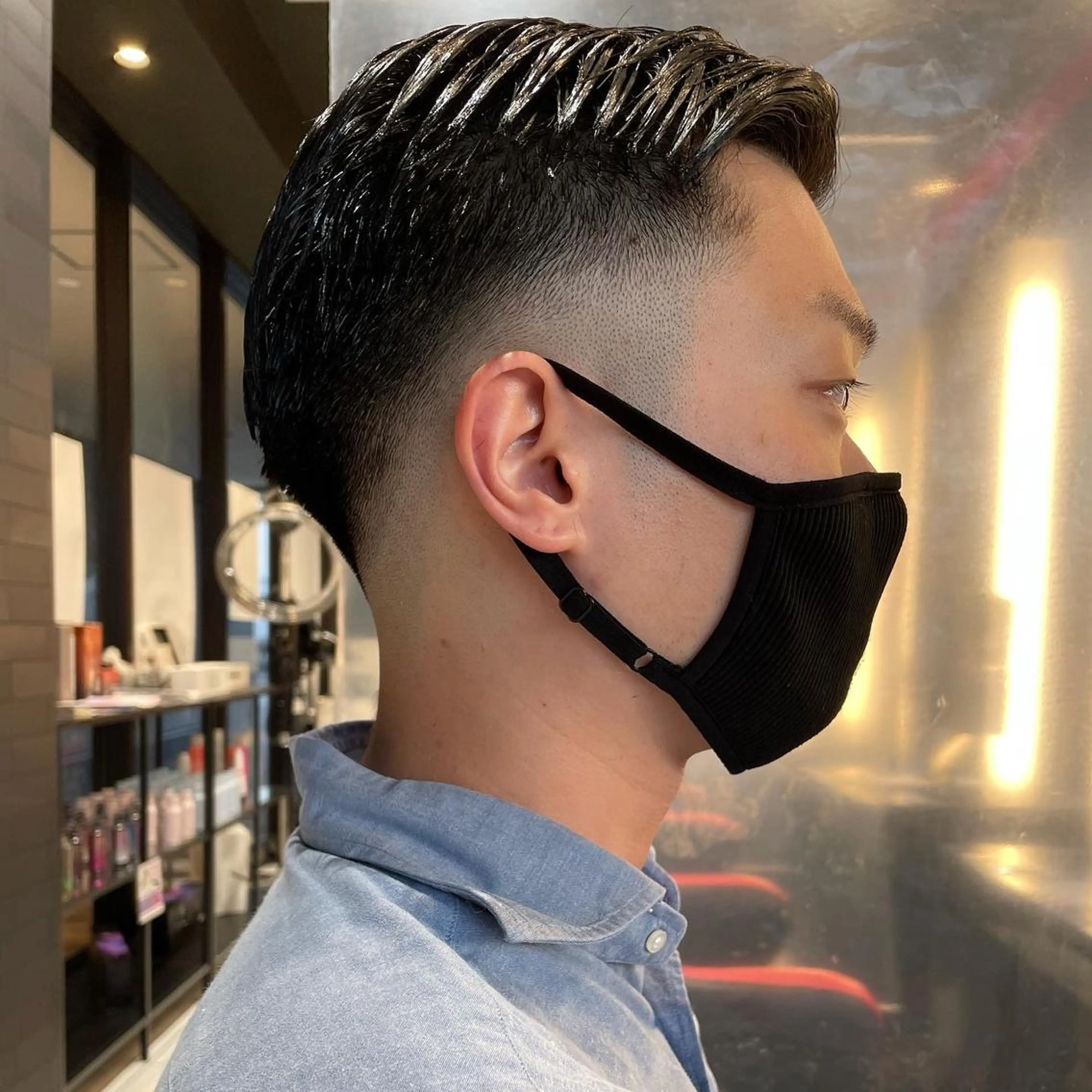 ショート メンズ フェードカット スキンフェード メンズヘア特化 崎田 成人のヘアスタイル