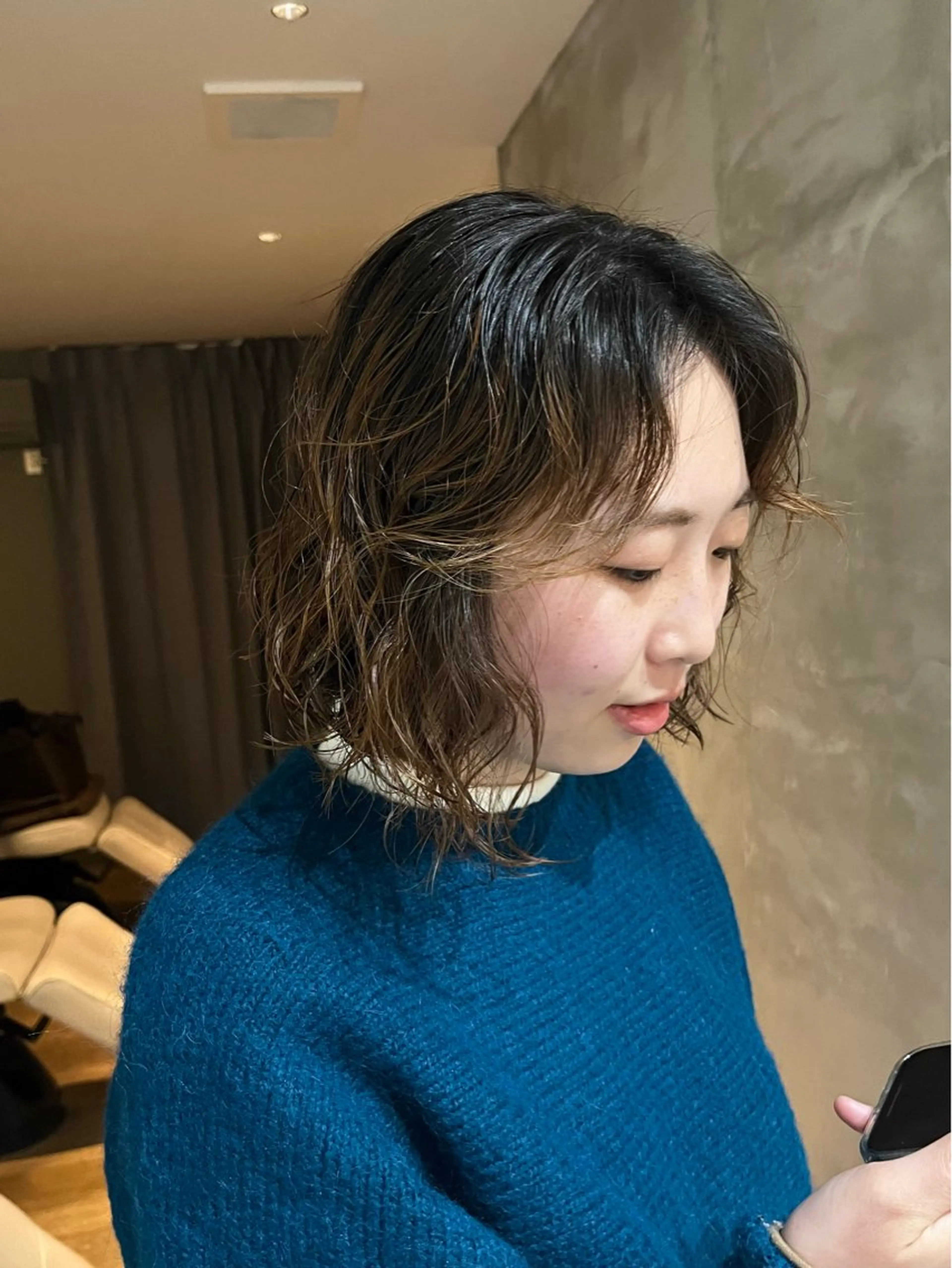 ミディアム パーマ ciala清澄白河所属・MANA/ ciala清澄白河のヘアスタイル