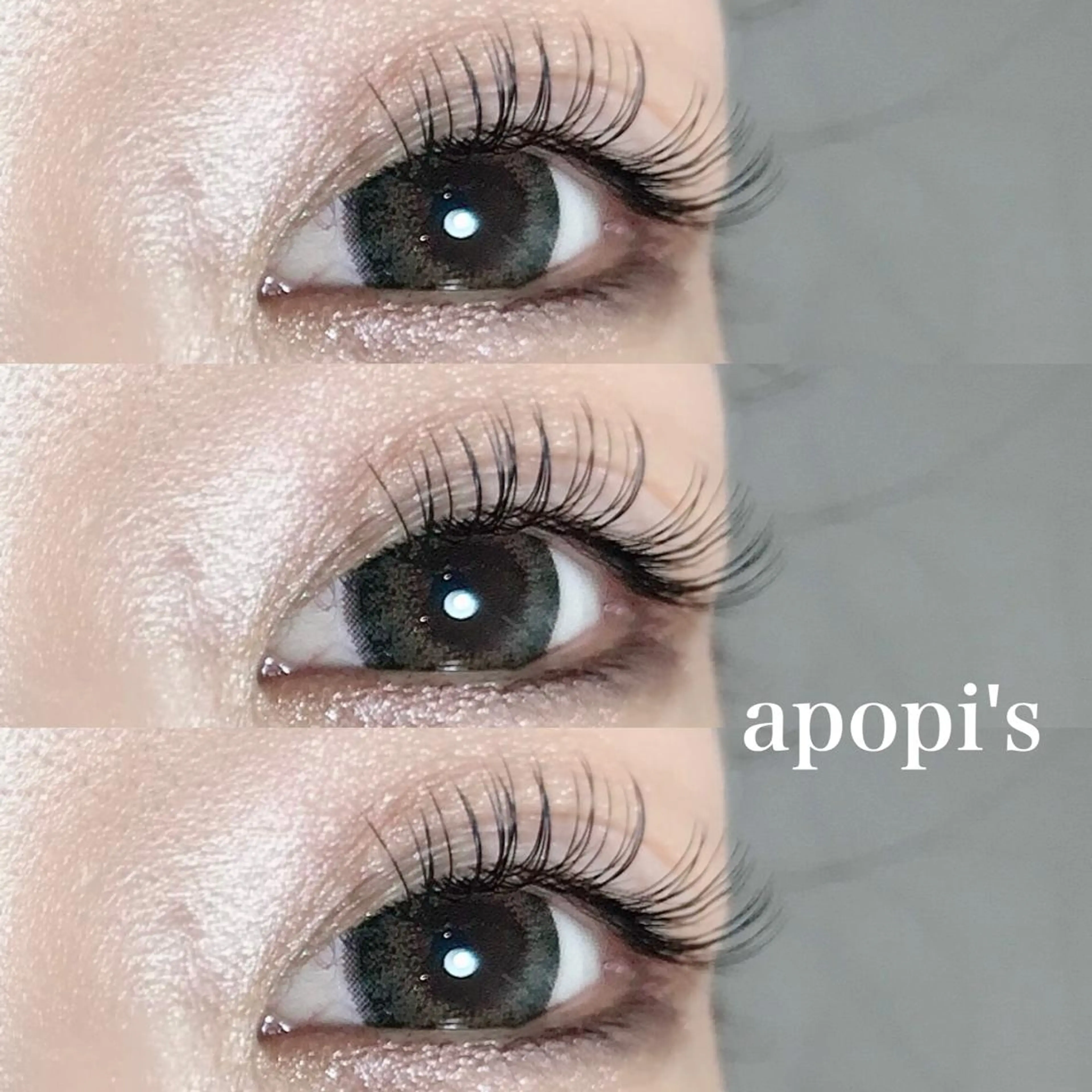 セミロング カラー パーマ ヘアアレンジ メンズ キッズ ネイル マツエク・マツパ アイブロウ エクステ 長さ出し apopi's所属・真夜中のまつ毛 APOPI'Sのマツエク・マツパデザイン