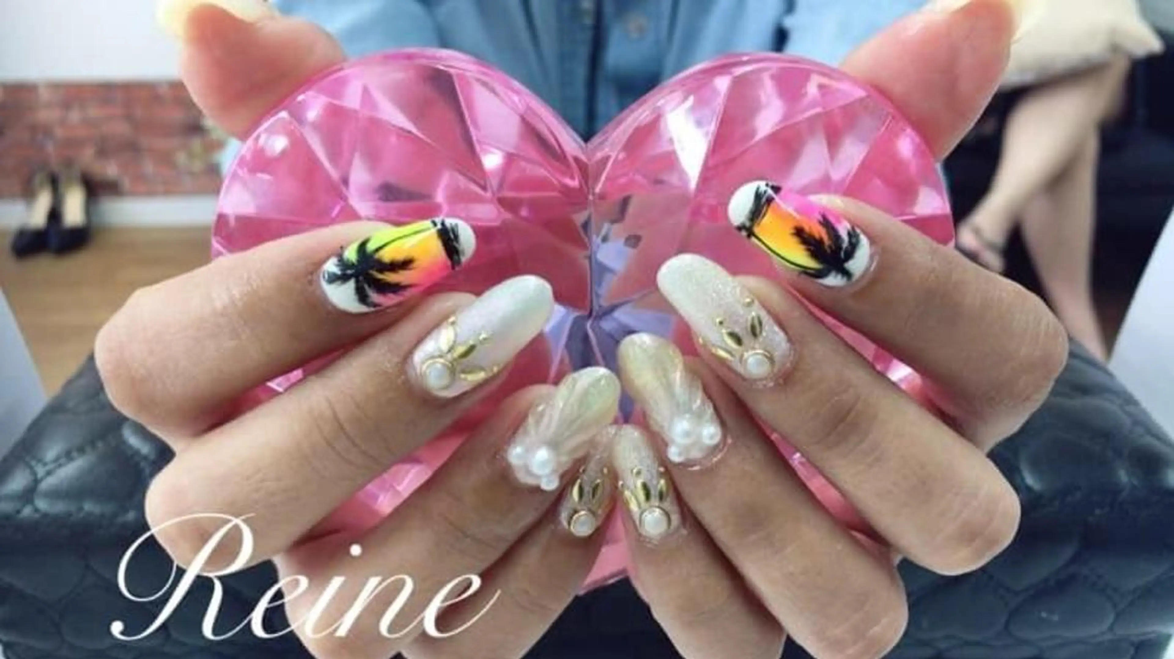 ネイル 夏ネイル Nailsalon Reine所属・玉栄 伶奈のネイルデザイン