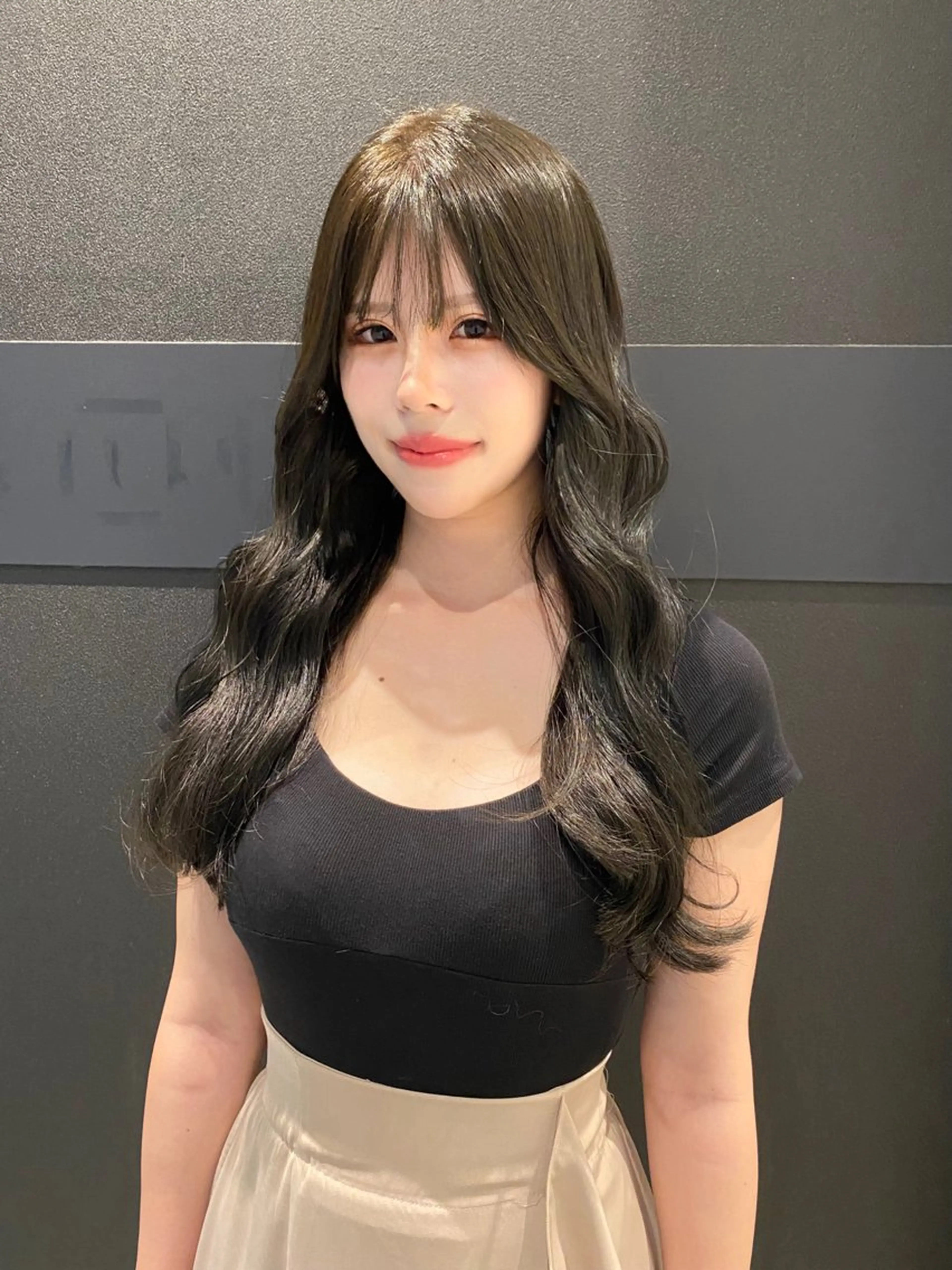 ロング カラー ブリーチ ブリーチなしカラー カット ヘアカラー トリートメント mai / linoah˚✧のヘアスタイル