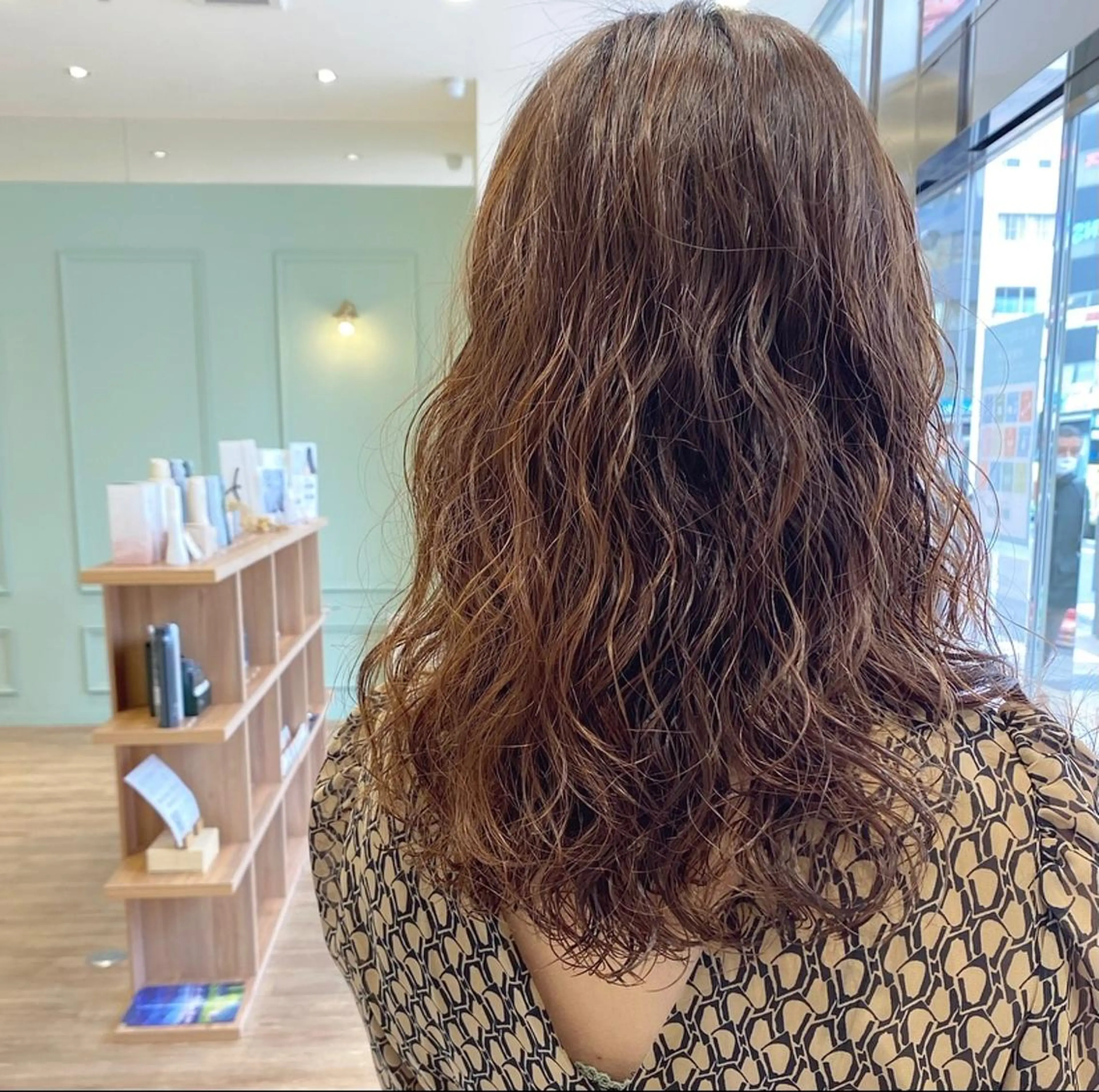 ロング パーマ 韓国風ヘア ayaka #パーマ#アレンジのヘアスタイル