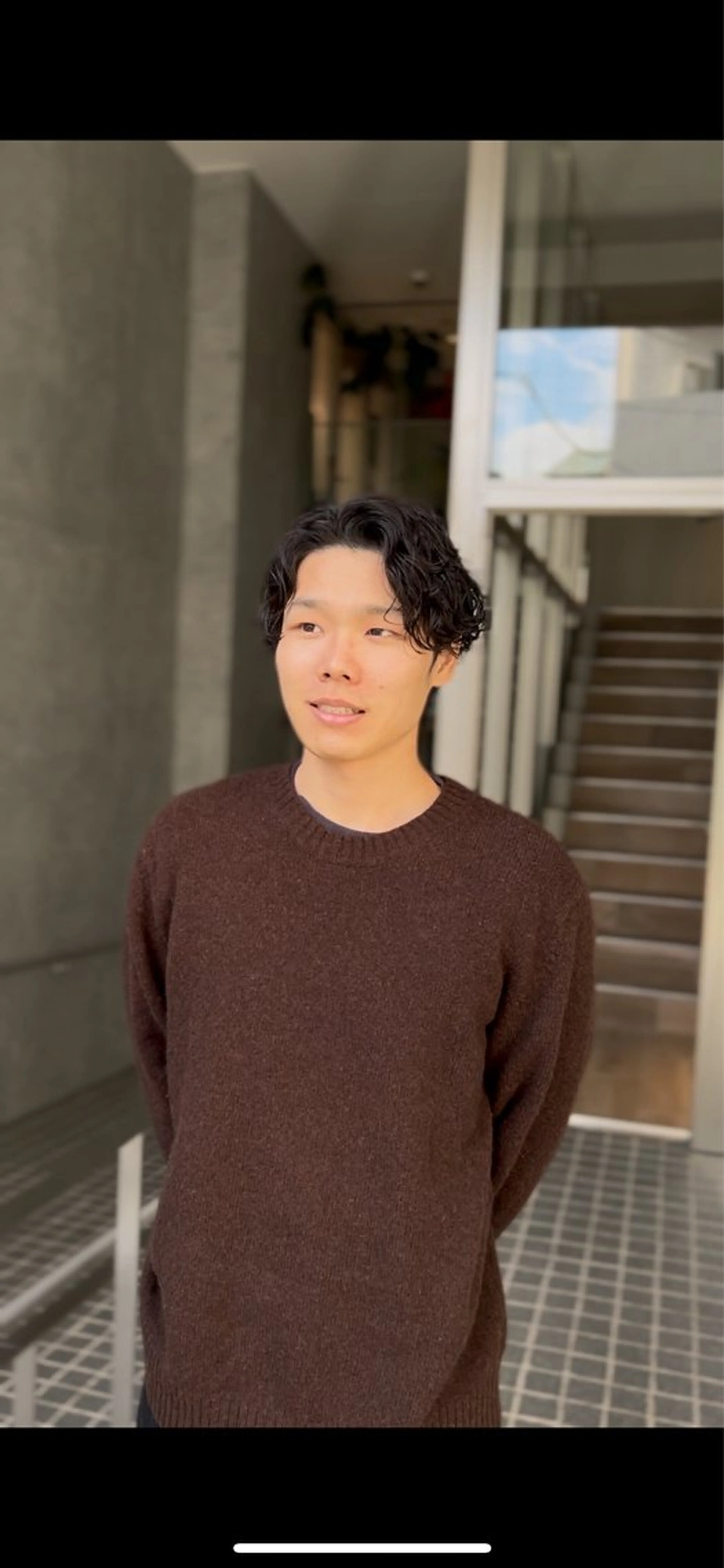 ミディアム パーマ カット パーマ 似合わせメンズ特化 渡辺尚暉のヘアスタイル