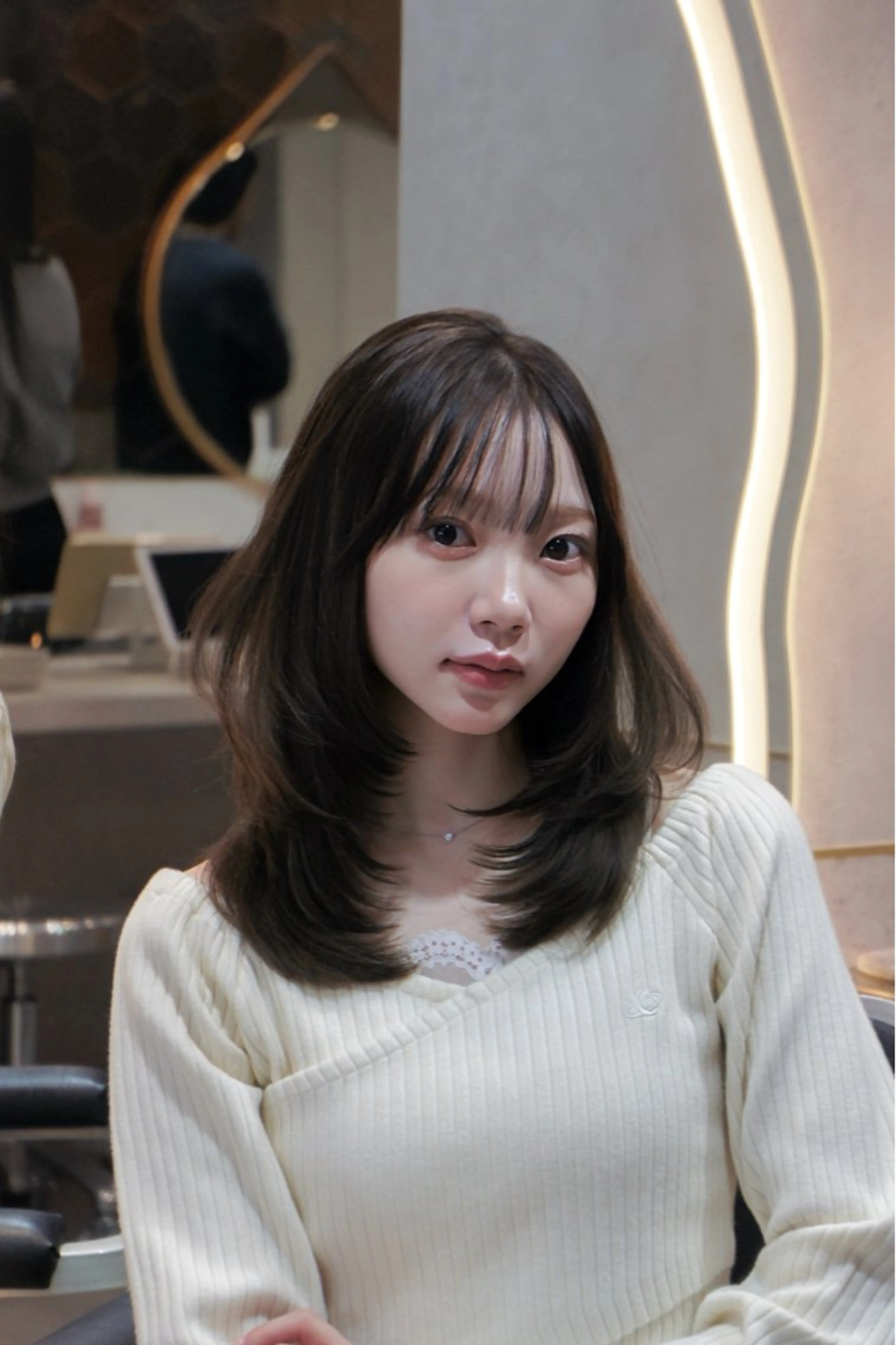 ミディアム 新宿/美髪矯正/ 透明感カラー/たくのヘアスタイル