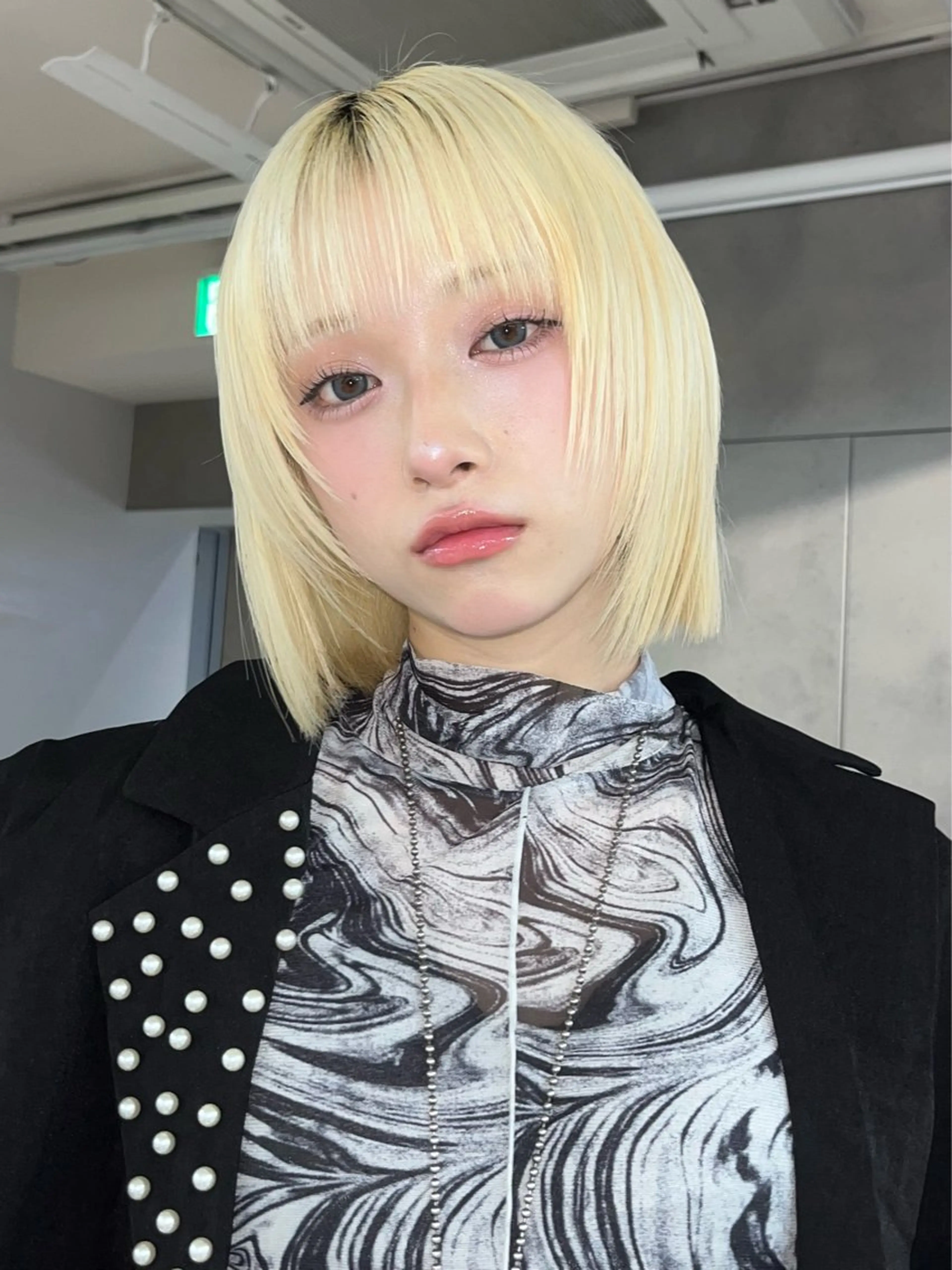 ミディアム 顔まわり/ボブウルフ 🤍愛唯(めい)のヘアスタイル