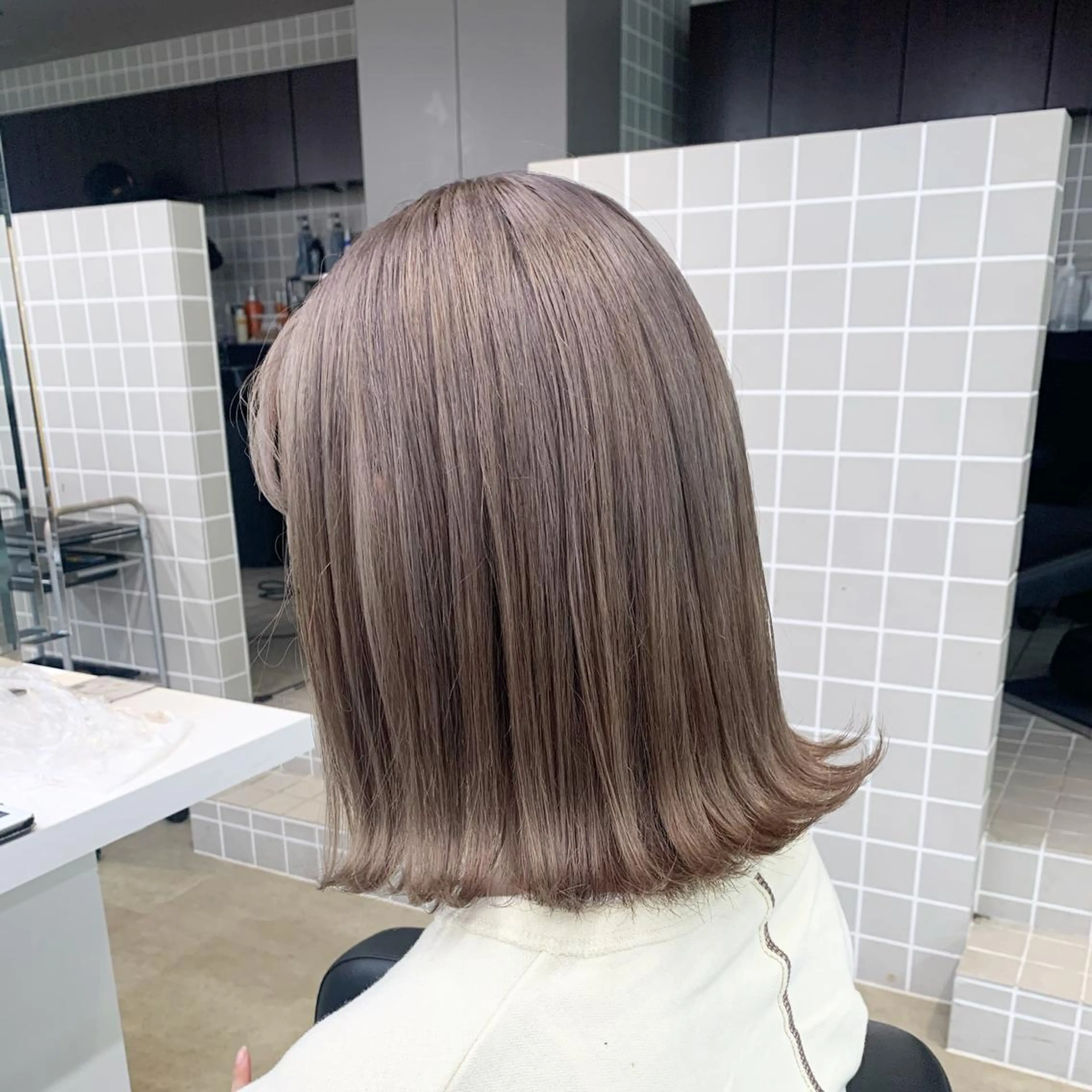 セミロング カラー ヘアアレンジ メンズ特化 水口湧太のヘアスタイル