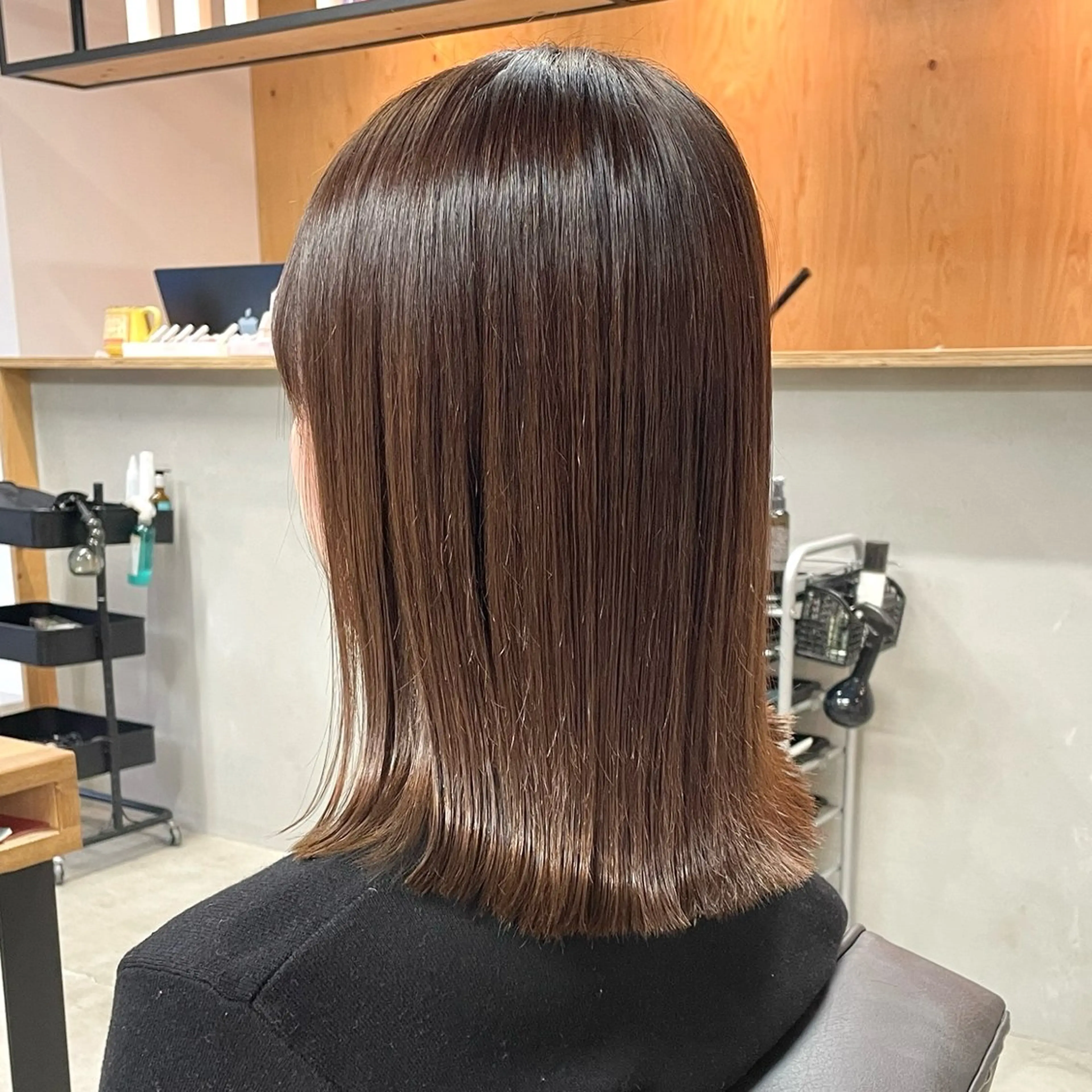 ミディアム トリートメント カット ヘアカラー トリートメント note所属・韓国風/レイヤー/ note アヤナのヘアスタイル