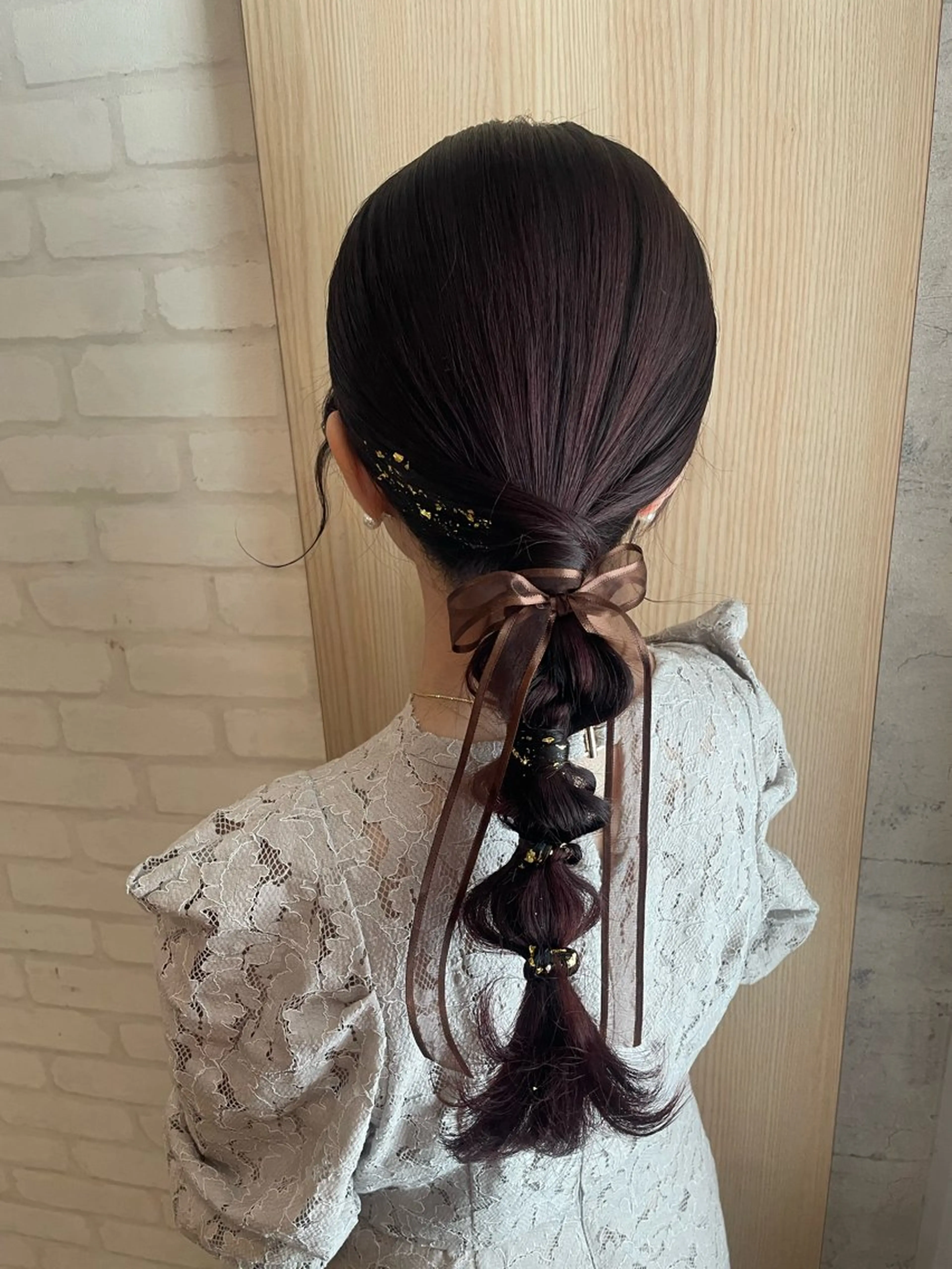 セミロング カット ヘアカラー 🦄艶カラー×韓国 NANA💎🐬のヘアスタイル