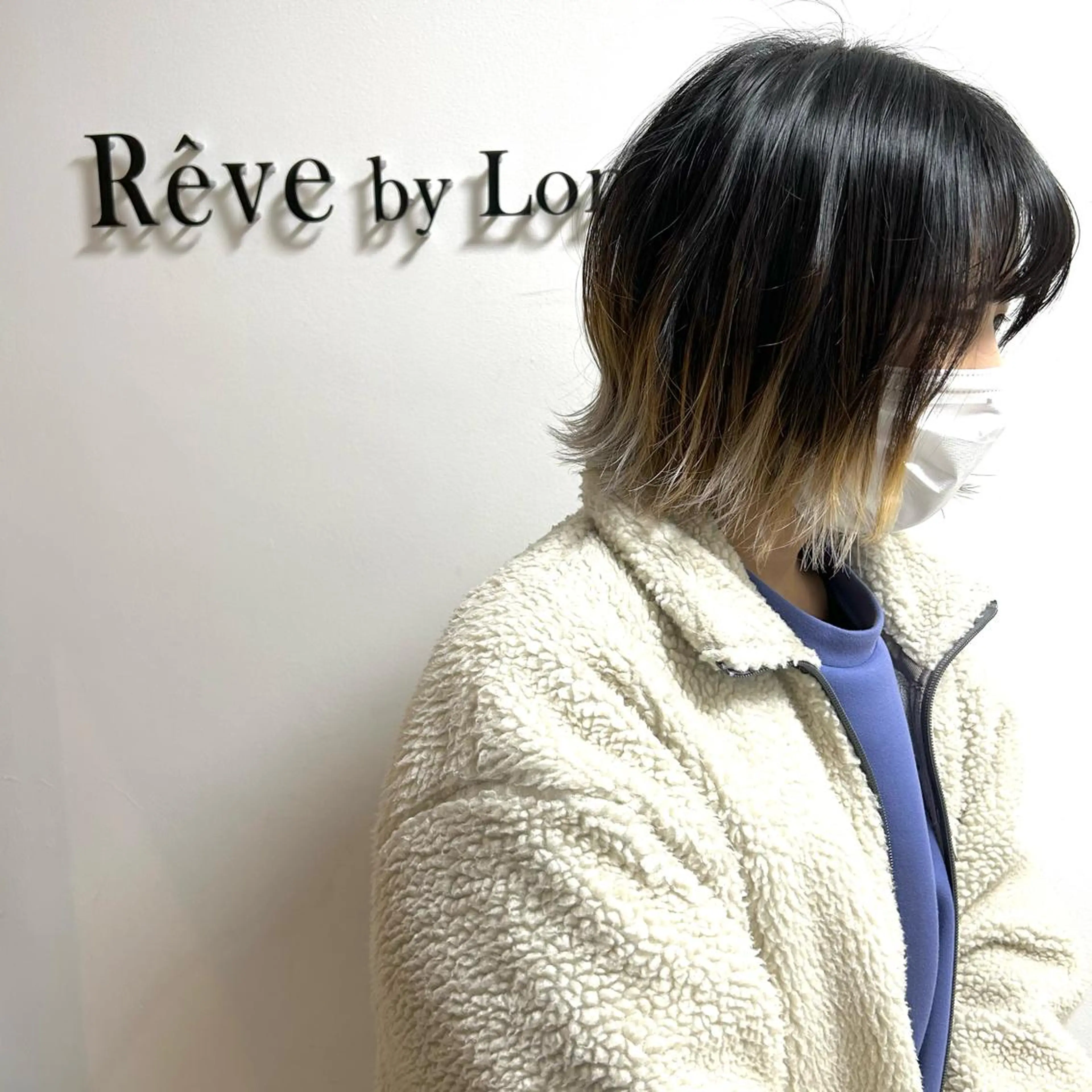 ショート カラー 髪質改善 ANFINI所属・ボブ・レイヤー 田中 励也のヘアスタイル