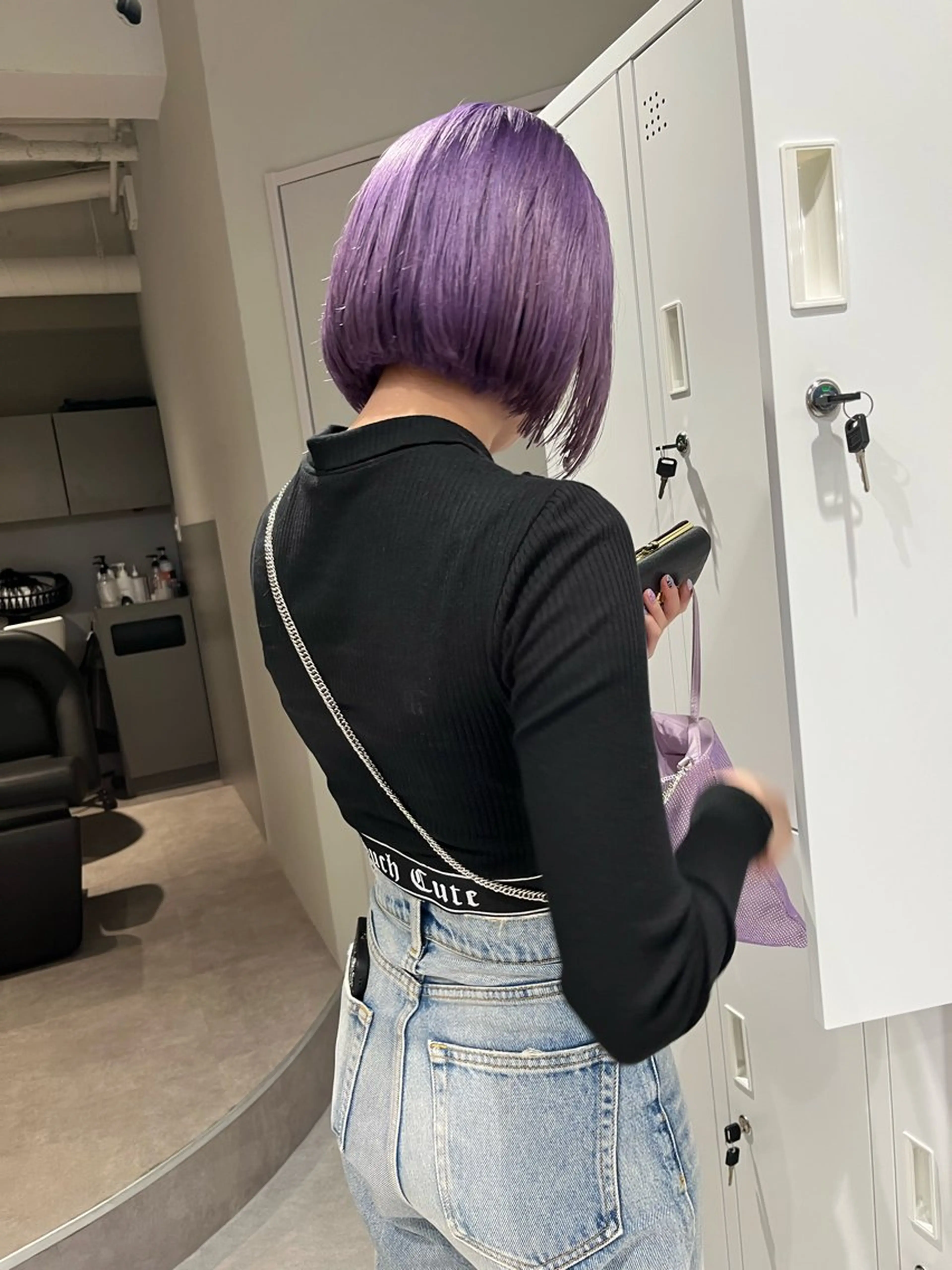 ショート カット ヘアカラー ハイトーン/ ボブ 中村麟のヘアスタイル