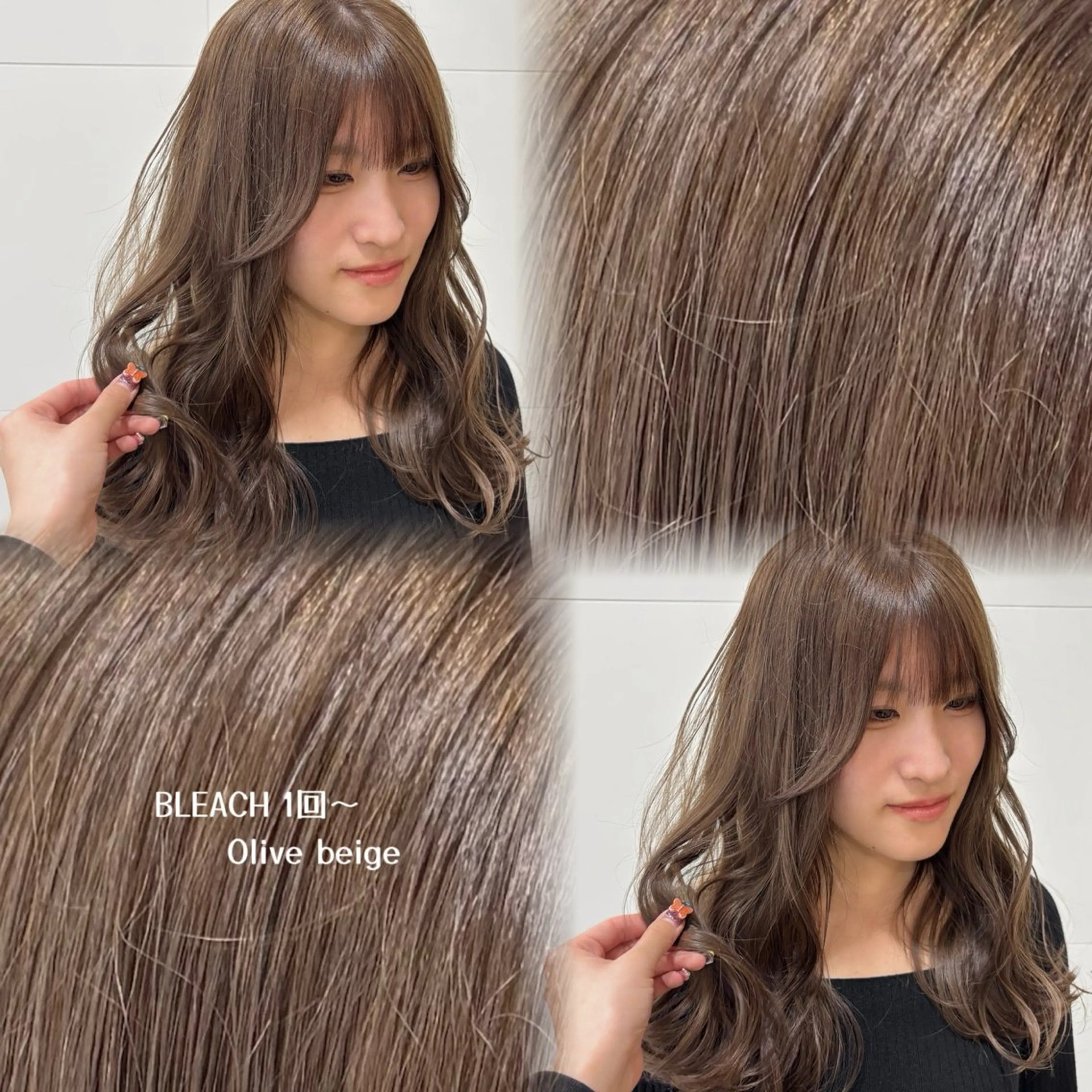 セミロング カラー カット ヘアカラー トリートメント 🫧🎀SARA/ ブリーチ/金山💓のヘアスタイル