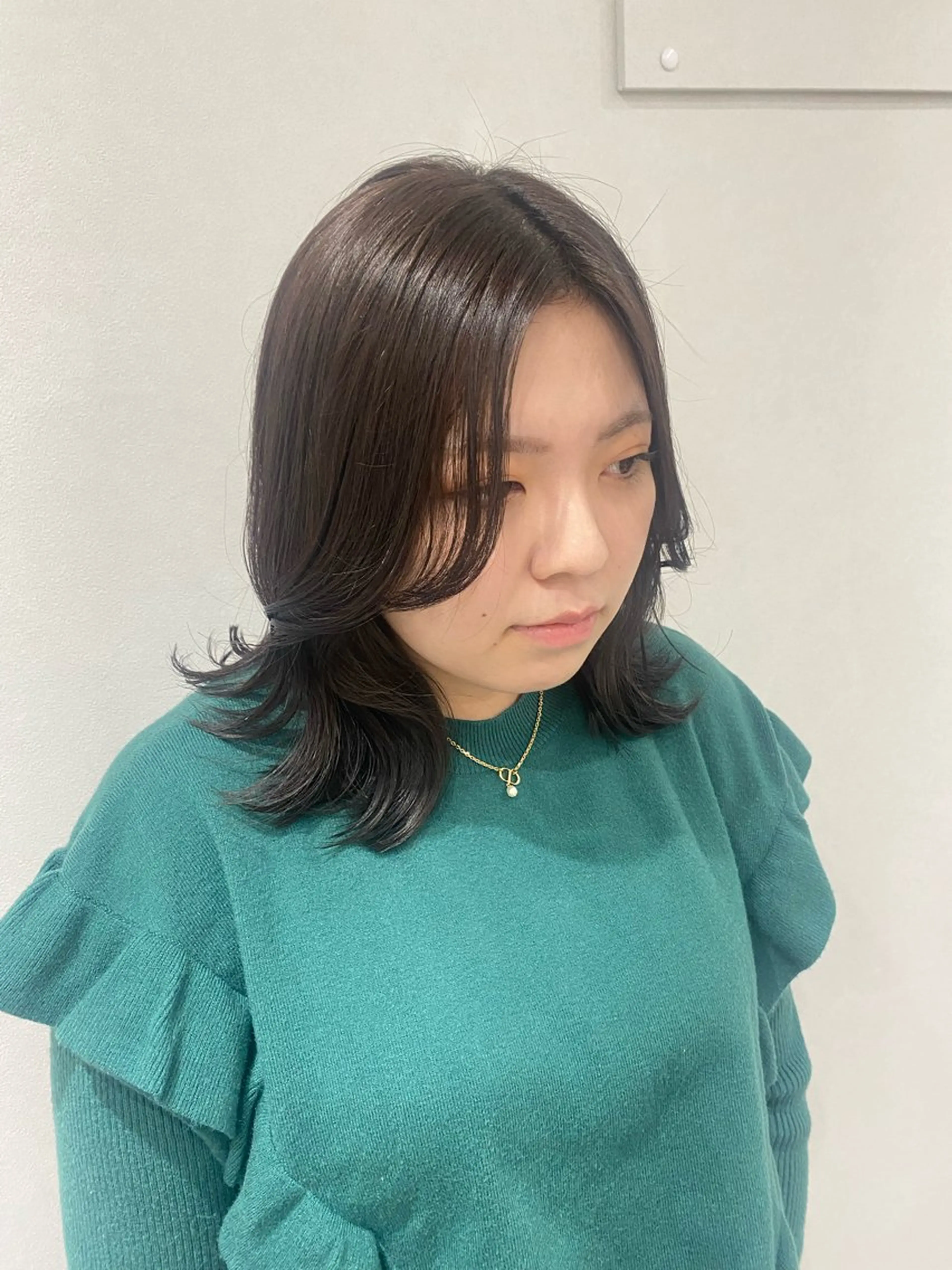 ミディアム カラー ヘアアレンジ グレージュ ヘアカラー ボブ /ニュアンス/ satomi🧸💖のヘアスタイル