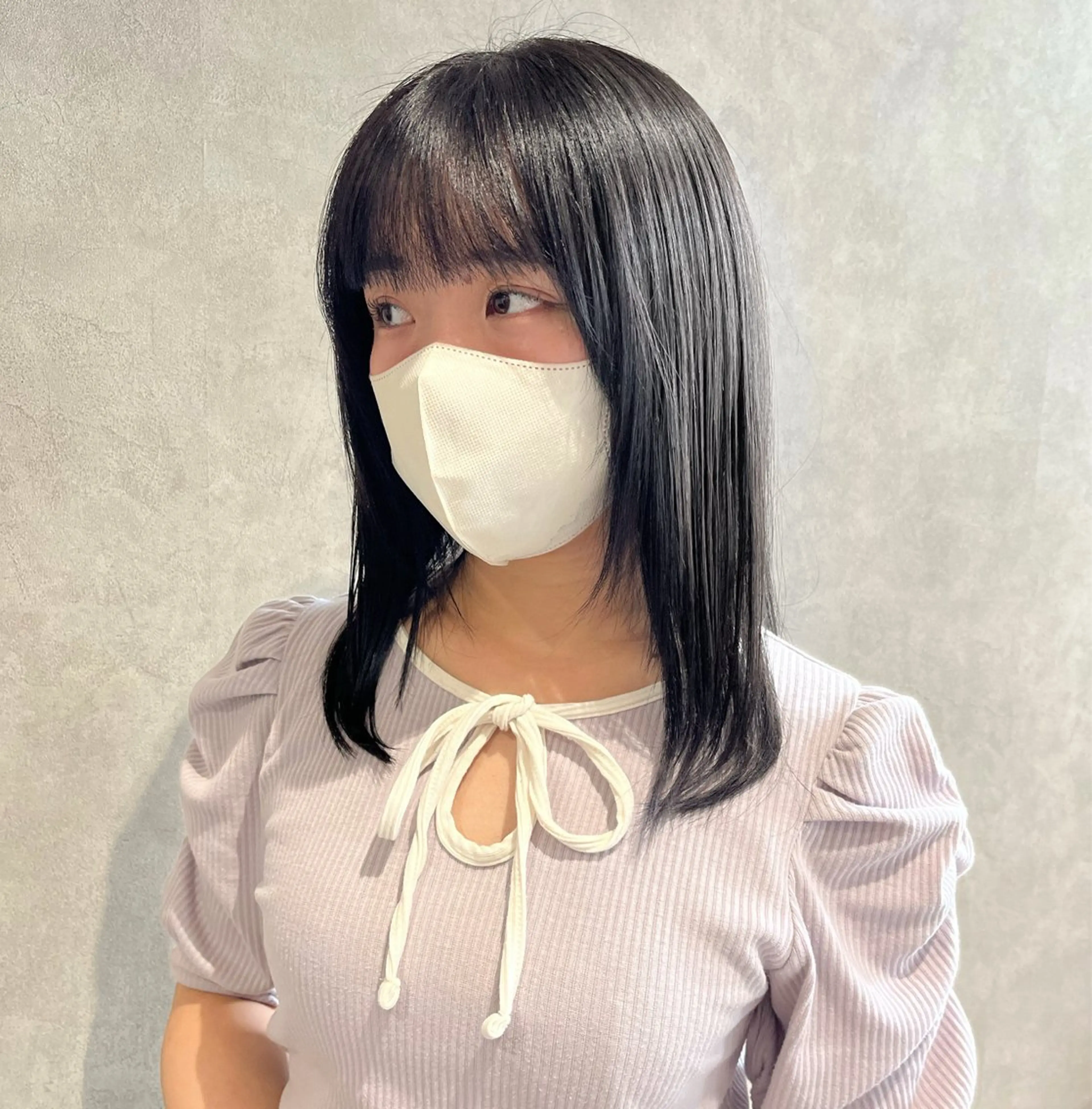 ミディアム カラー 透明感カラー 髪質改善 縮毛矯正 トリートメント ヘアカラー 《.Xian》ナツミ /艶髪/暖色/ボブのヘアスタイル