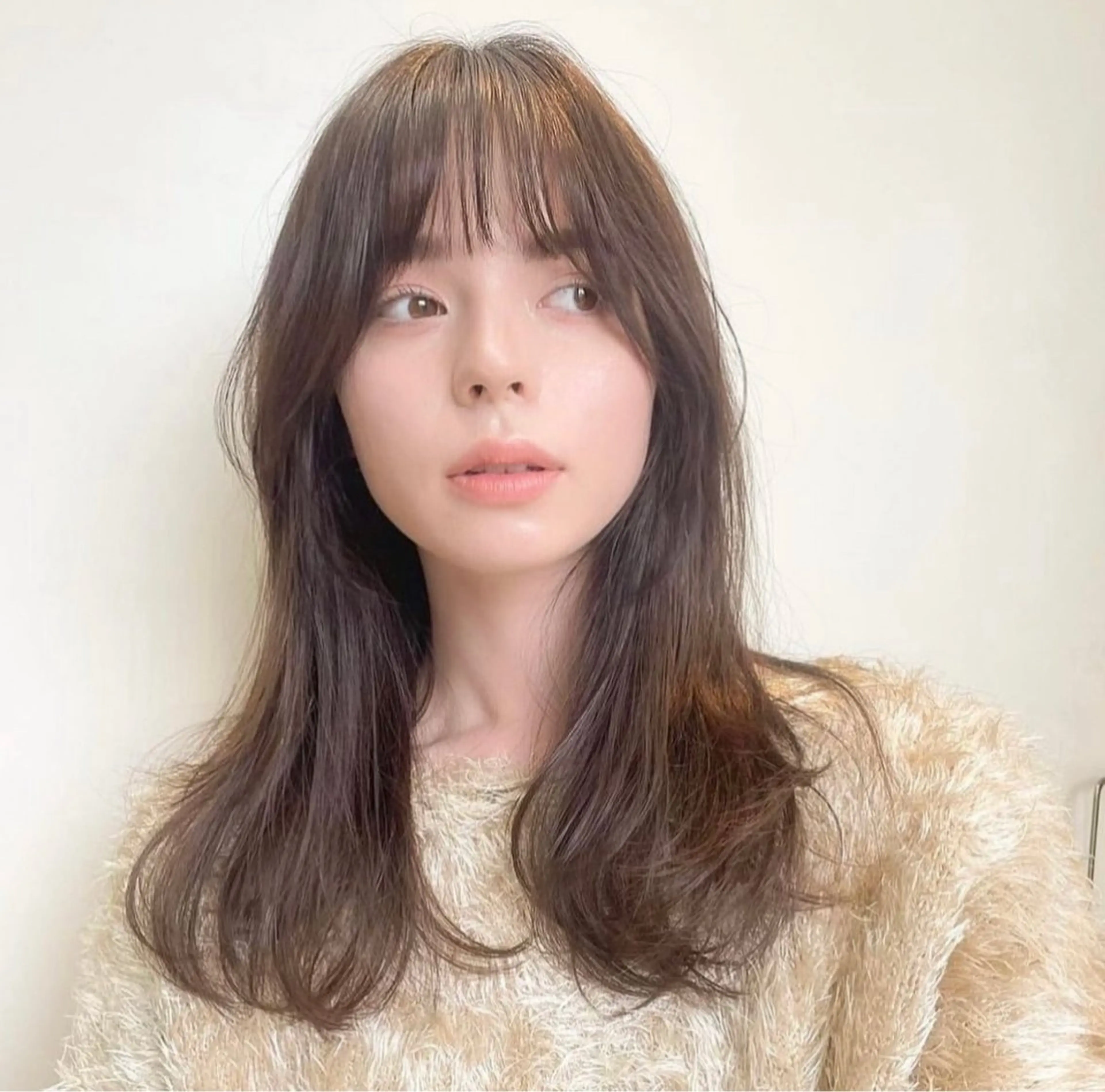 【韓国レイヤーカット🇰🇷】カット+美髪✨顔周り縮毛矯正+カシミアケラチン5stepトリートメントの写真