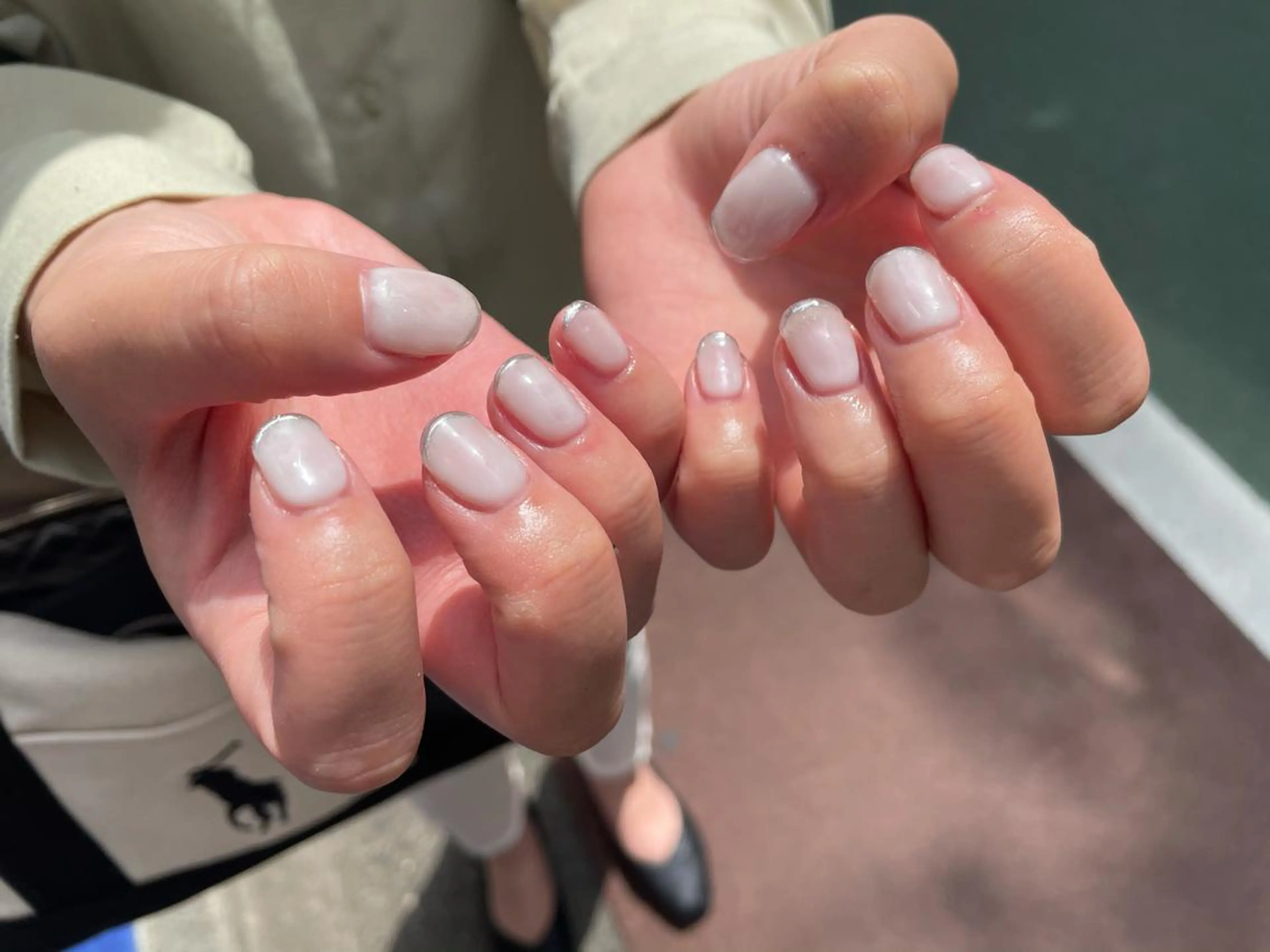 ネイル ハンドネイル ハンドケア R'well所属・はばすみれ🎀ﾈｲﾙ 光ﾌｪｲｼｬﾙ ﾍｱのネイルデザイン