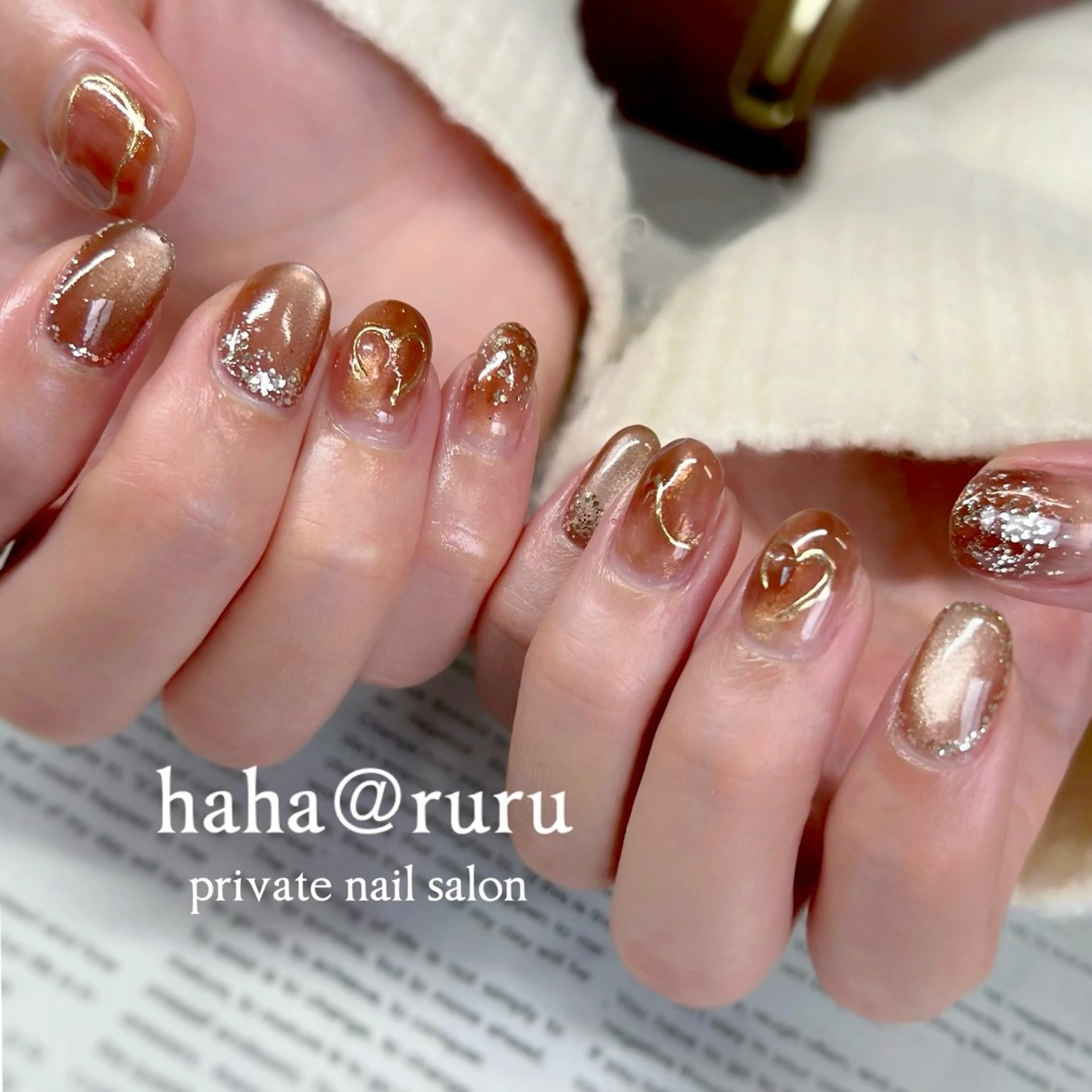 ネイル 持ち込み haha@ ruruのネイルデザイン