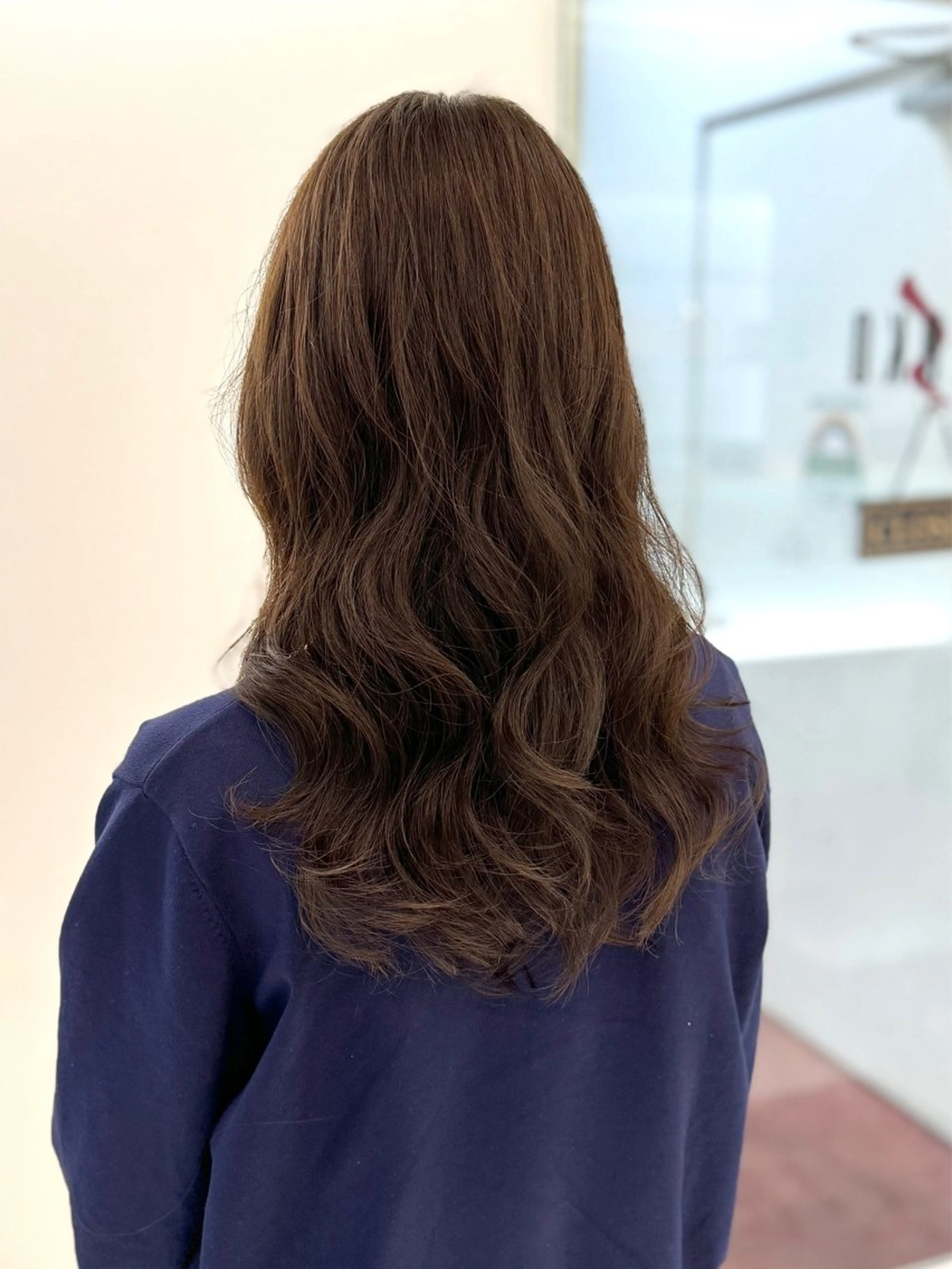 ロング パーマ デジタルパーマ カット パーマ トリートメント デジタルパーマ/ コテ巻き風パーマのヘアスタイル