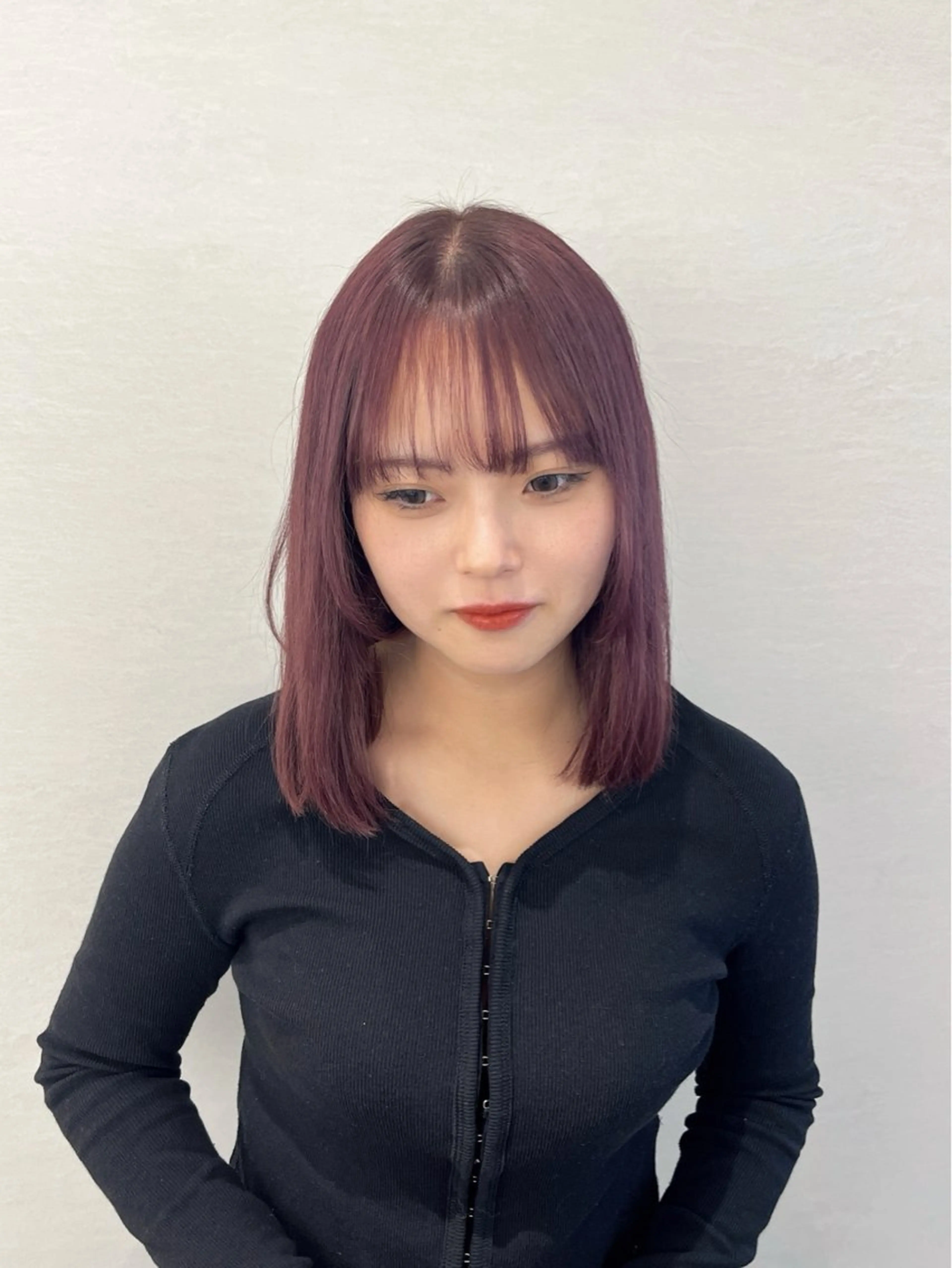 ミディアム カラー LUNON fieju所属・松本 沙城のヘアスタイル