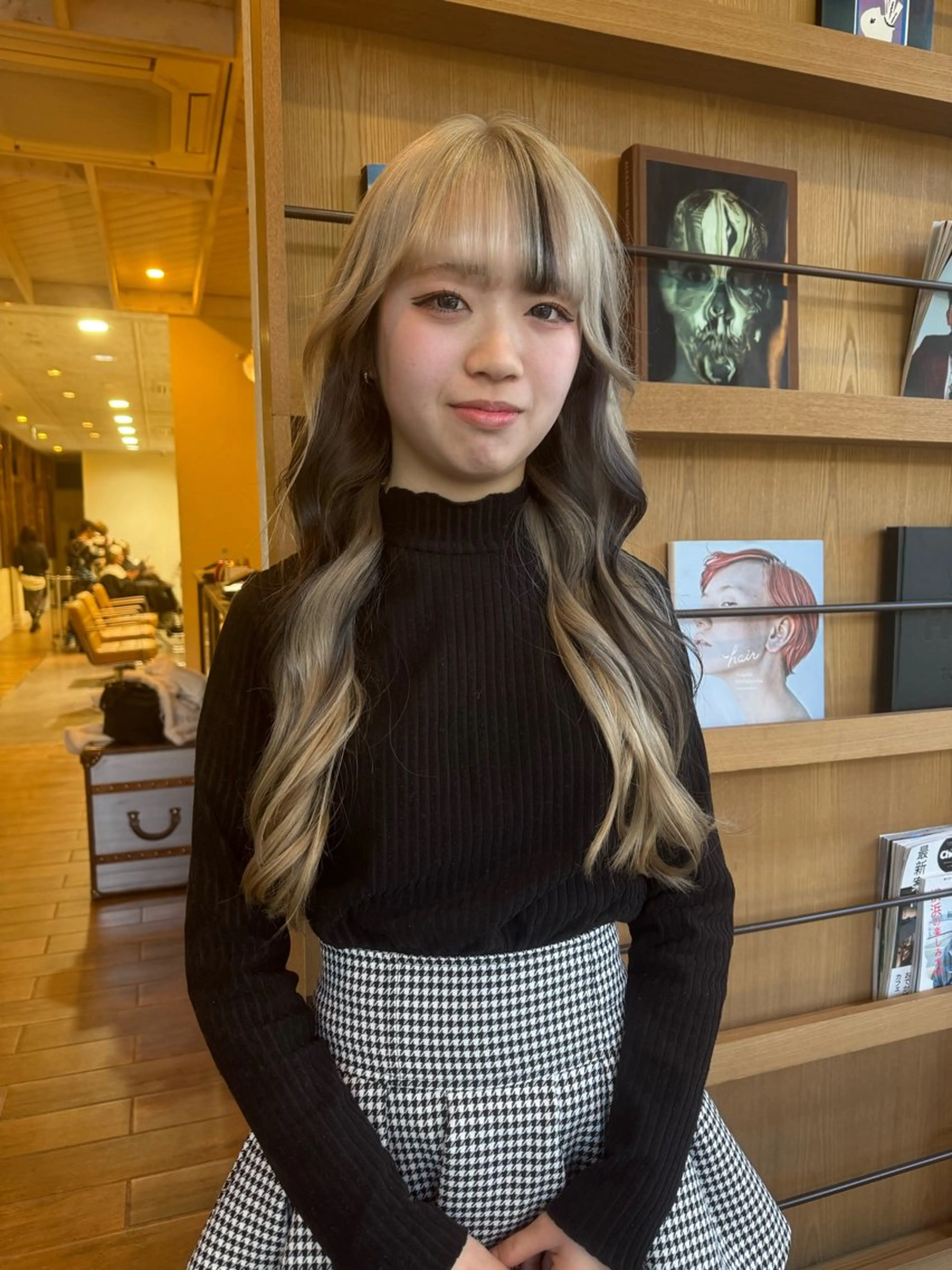 ロング カラー ヘアカラー 村上 輝のヘアスタイル