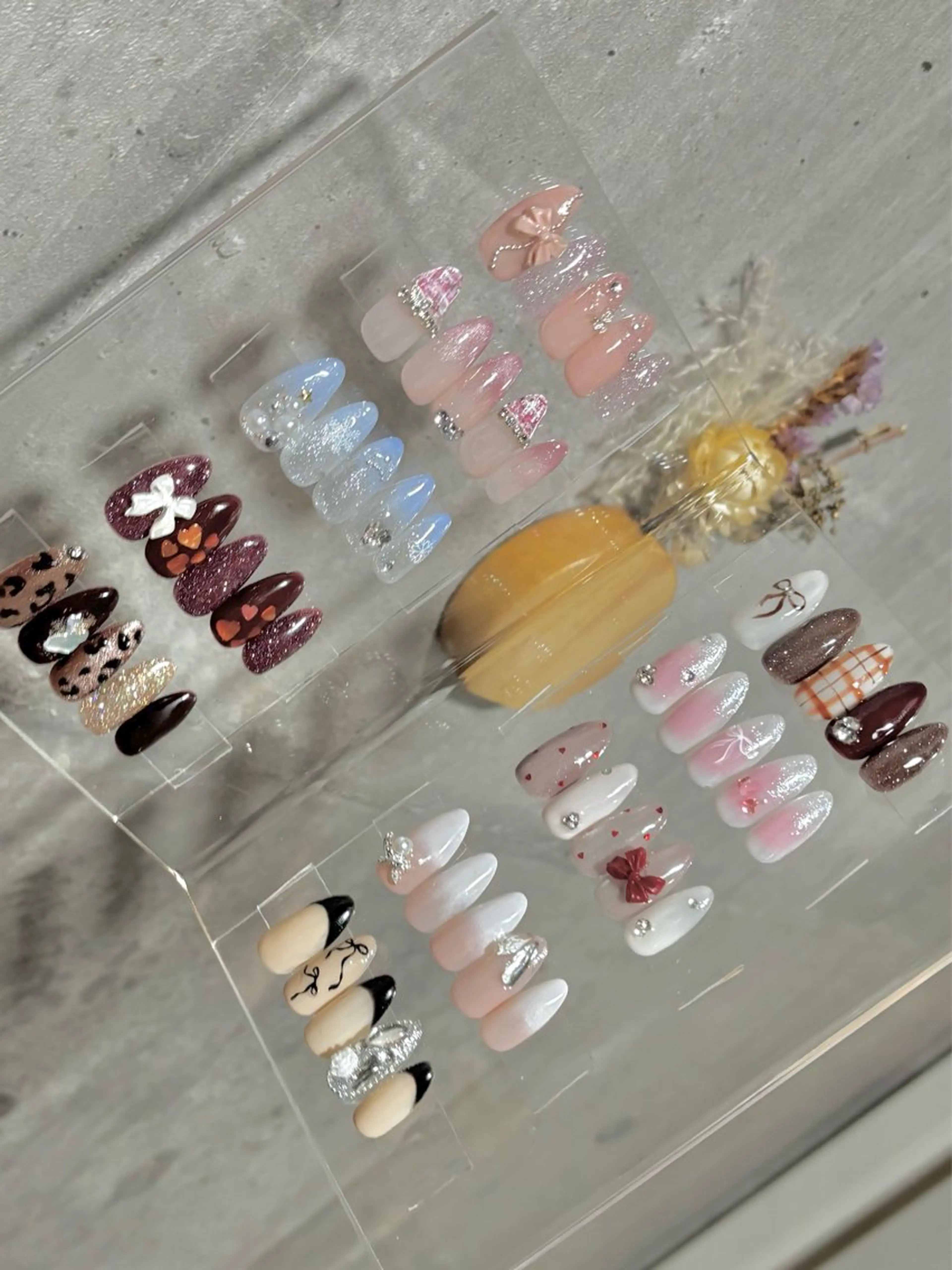 ネイル 冬ネイル クリスマス 長さ出し専門HALE NAIL さとうのネイルデザイン