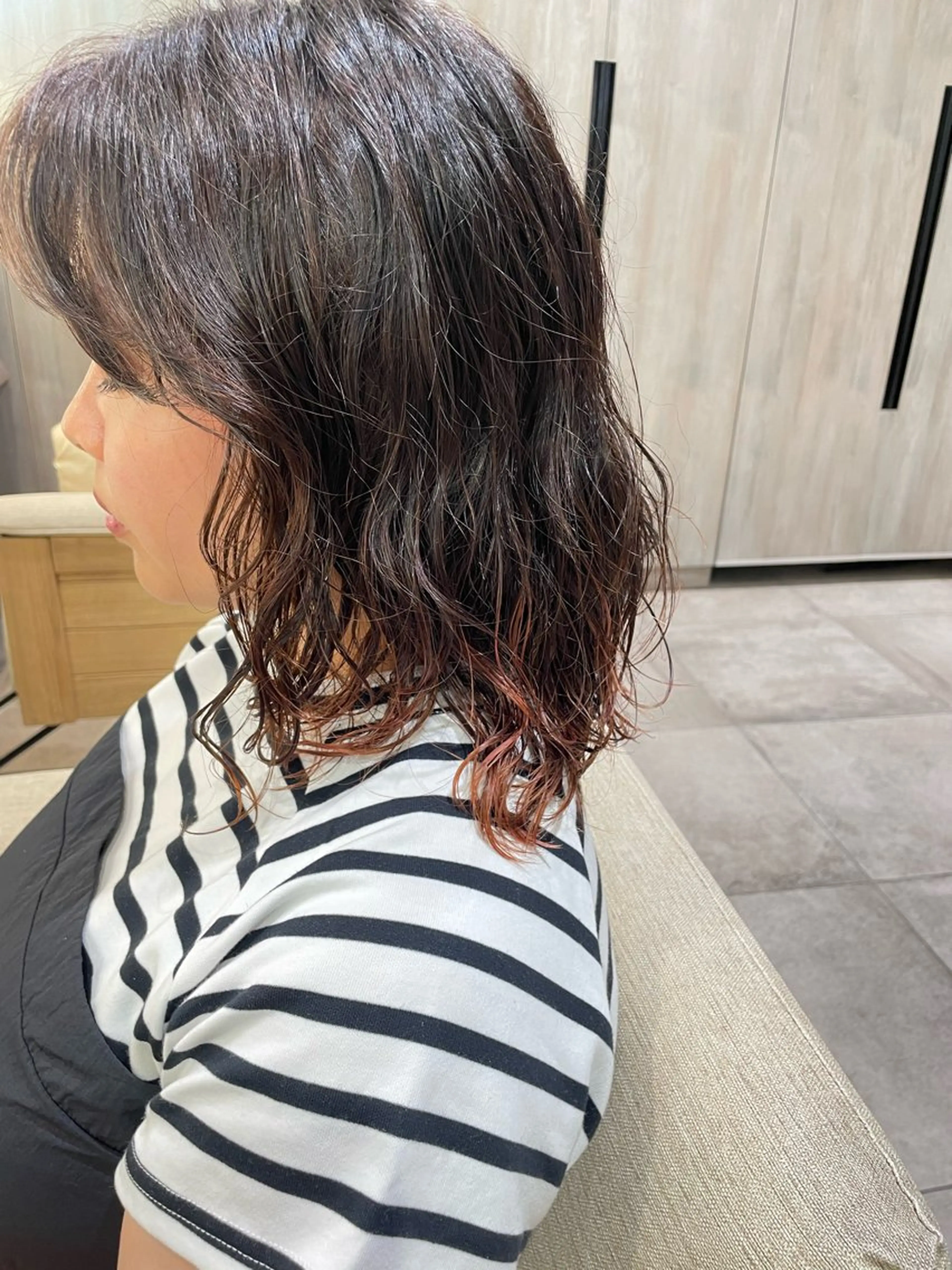 ミディアム パーマ 小川 朋夏のマツエク・マツパデザイン