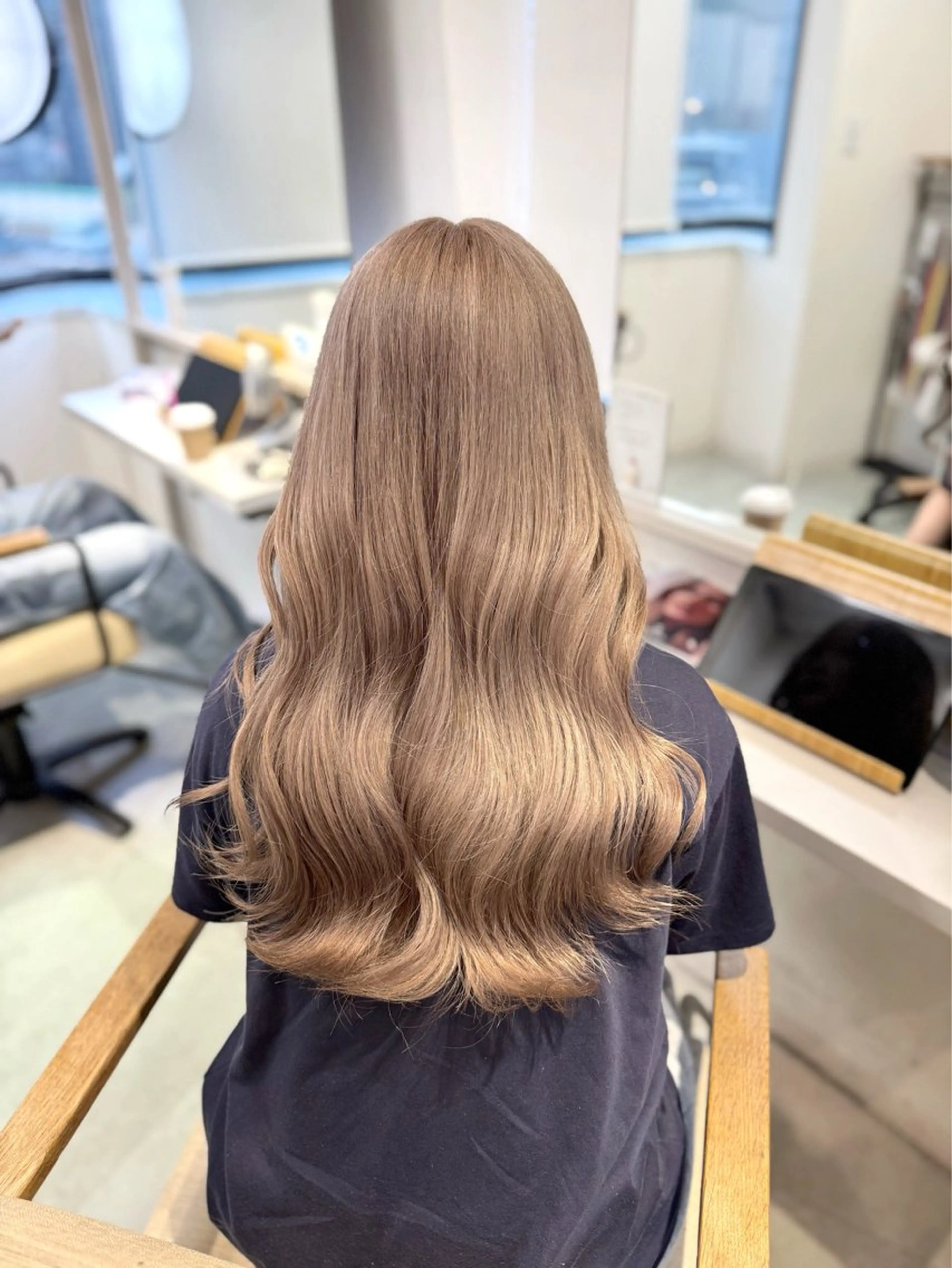 セミロング ヘアカラー ai 梅田/暖色カラーのヘアスタイル