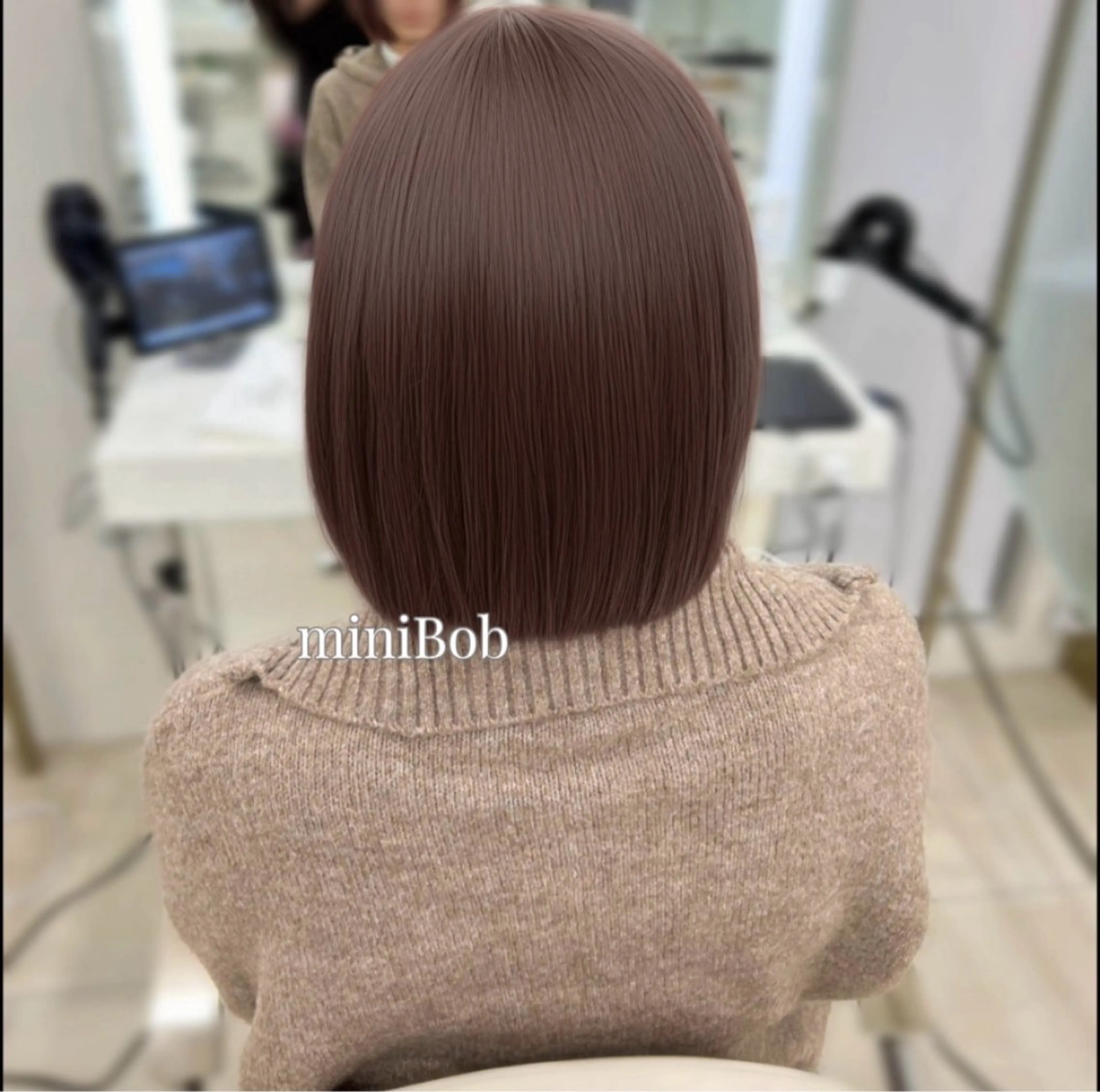 ショート カラー 切りっぱなしボブ ボブ トリートメント COAGINZA /ボブ/ERINAのヘアスタイル