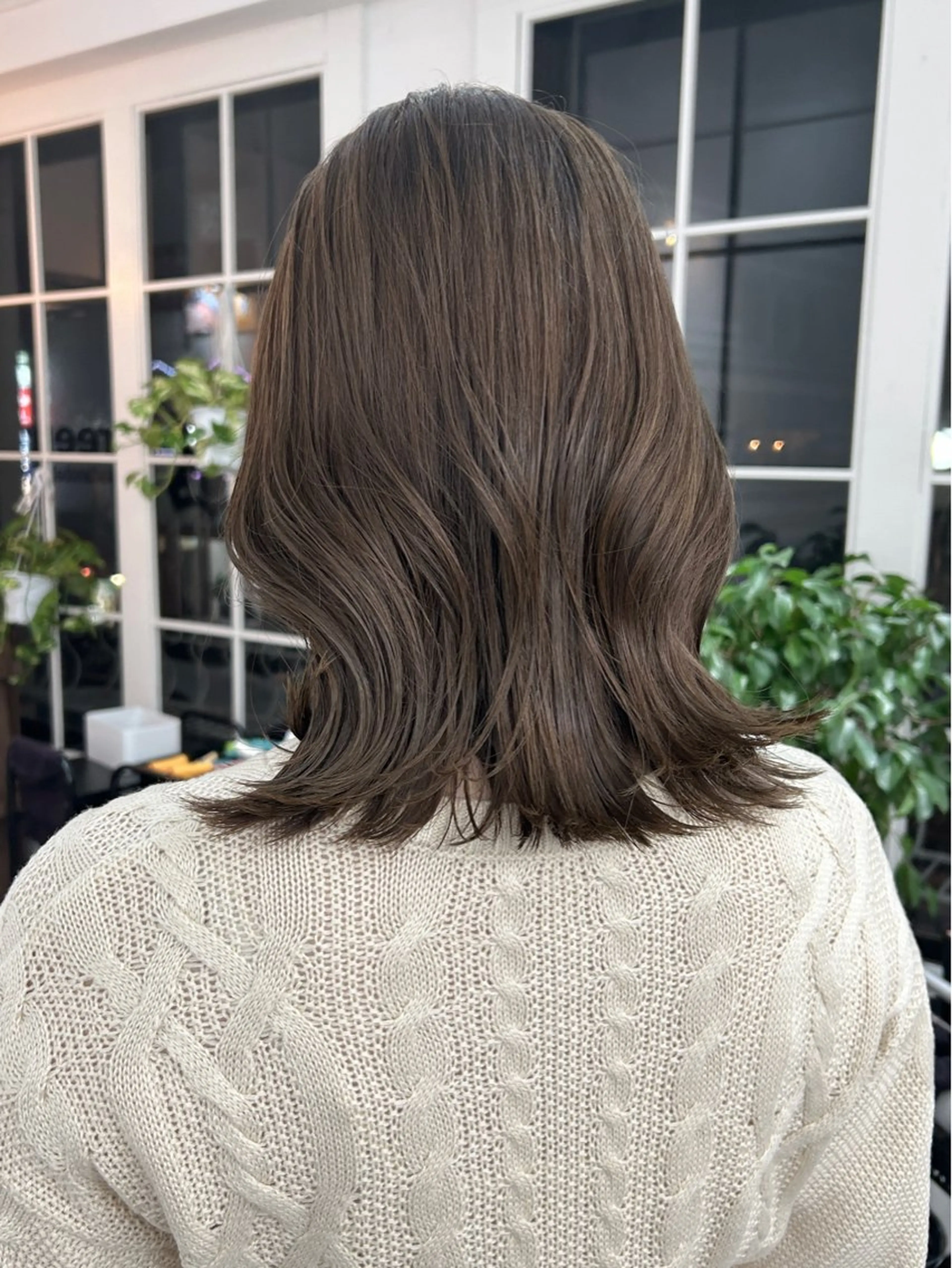 ミディアム カラー レイヤーボブ/ 艶カラー/サナ🌼のヘアスタイル