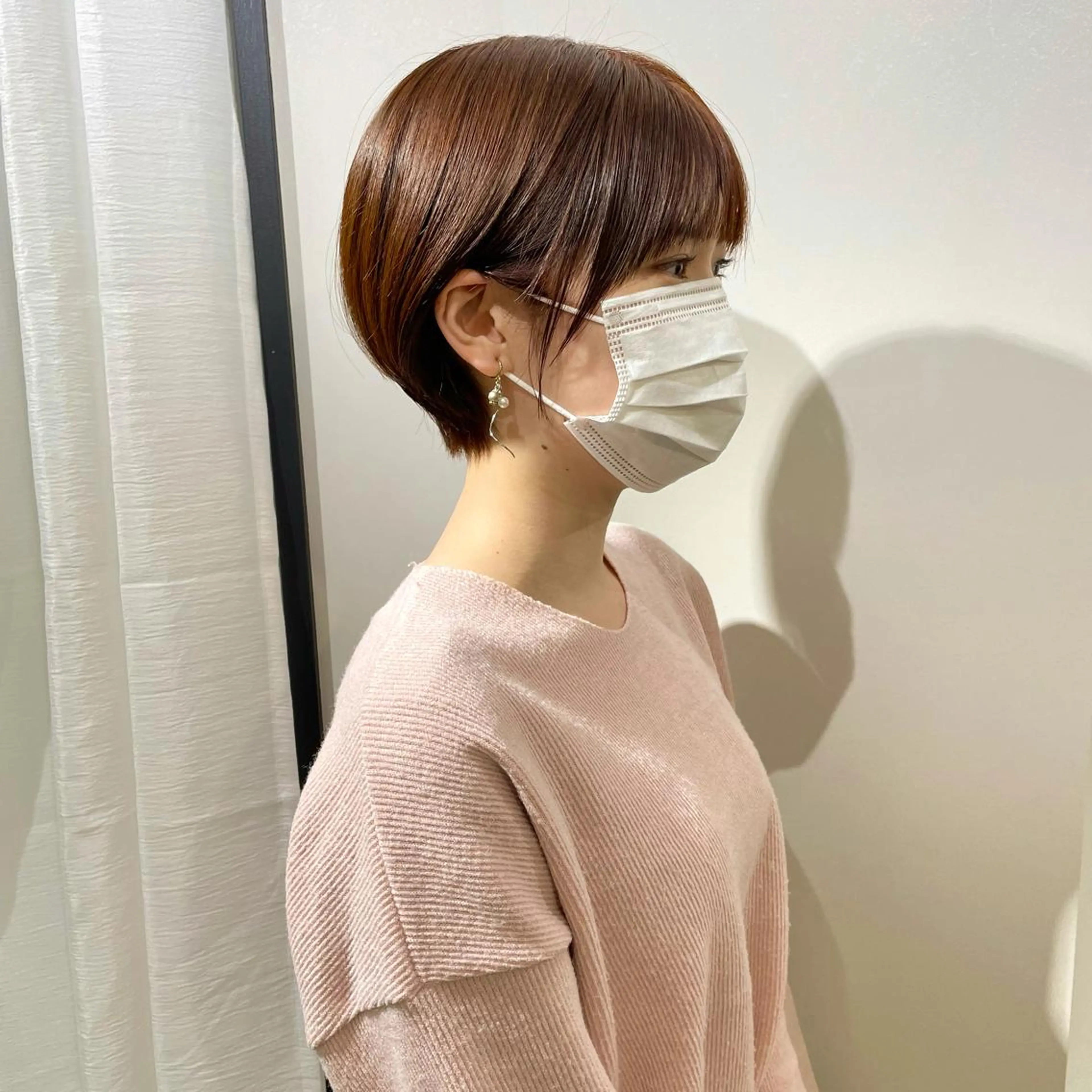 ショート カラー ショートヘア パーマ* 顔まわり似合わせのヘアスタイル