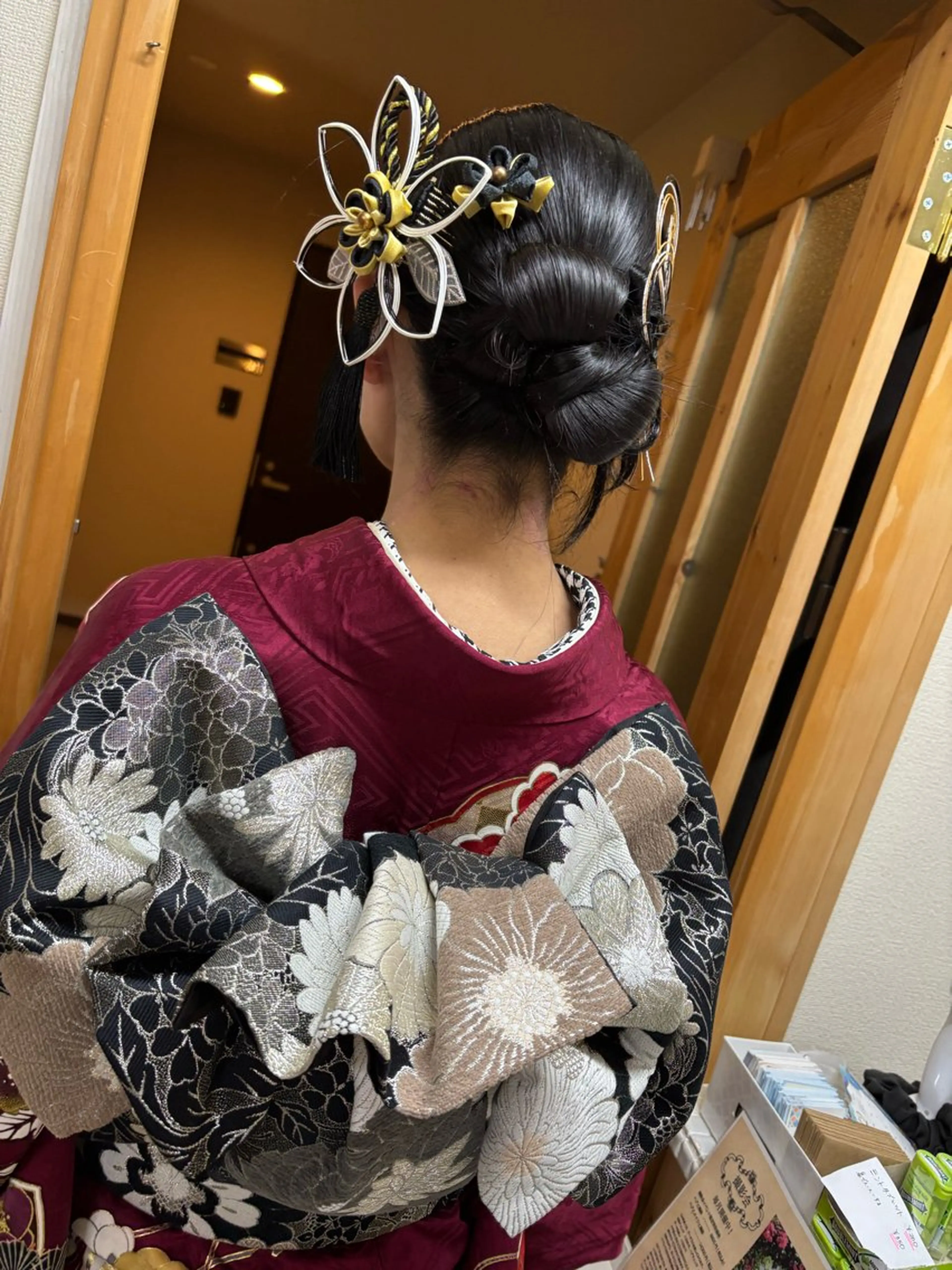 セミロング ヘアアレンジ 成人式 卒業式のヘアスタイル ヘアメ/着付け 清水玲歌のヘアスタイル