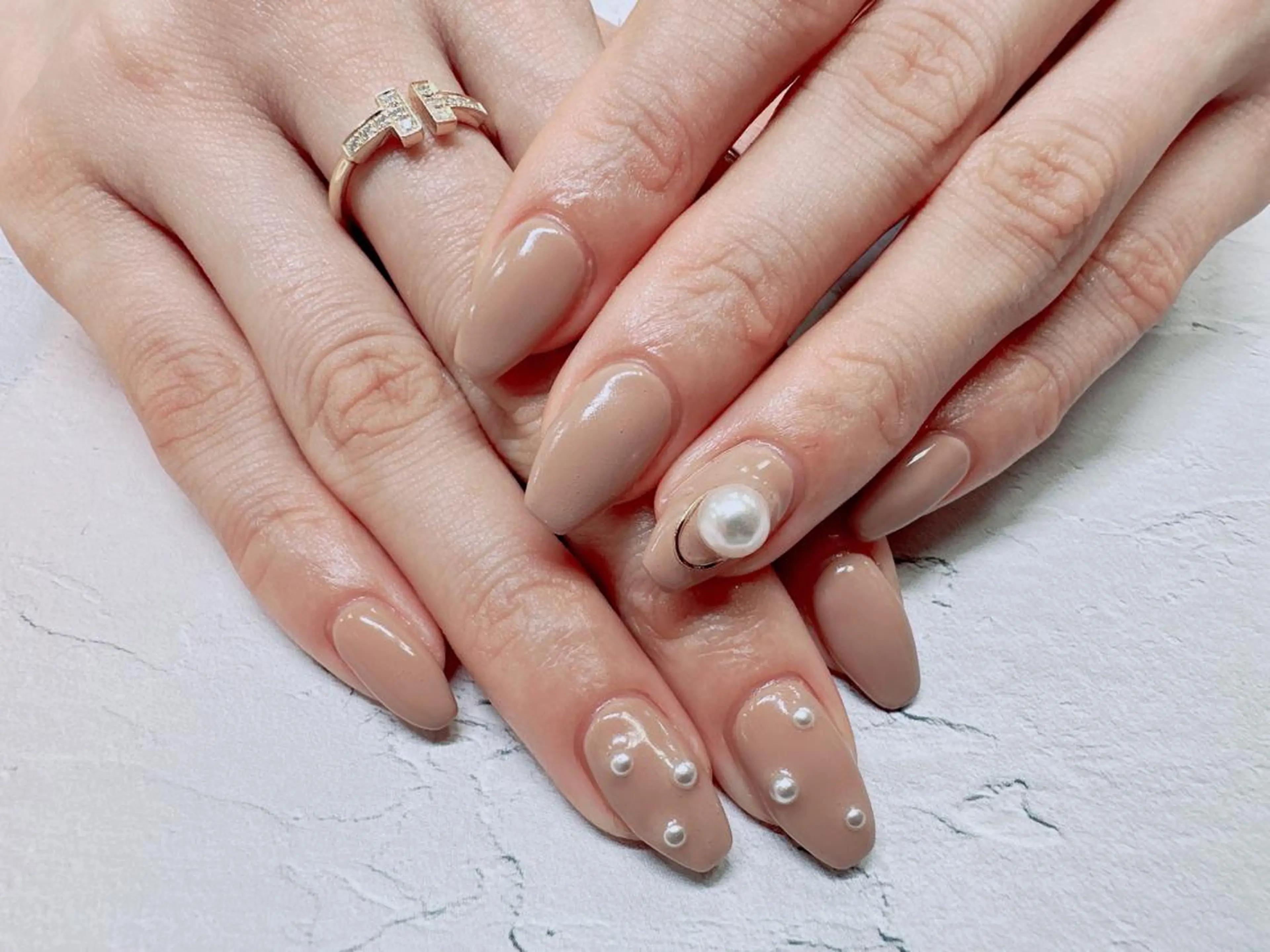 全員【オフなし】シンプルアートコース  アート2本ずつ程度のシンプルなデザインの写真