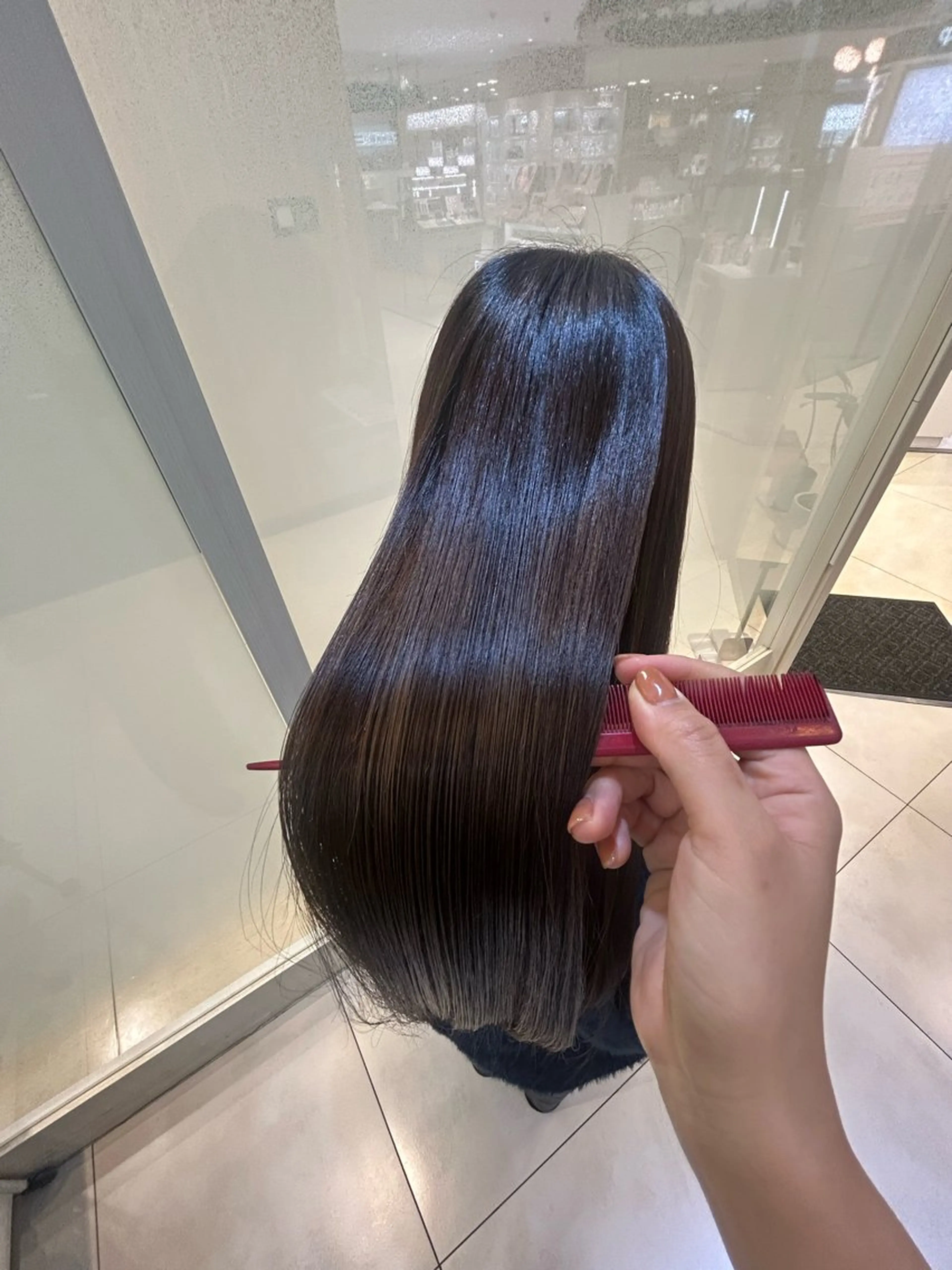 ロング パーマ カット 縮毛矯正 トリートメント 髪質改善/縮毛矯正 ササキナツミのヘアスタイル