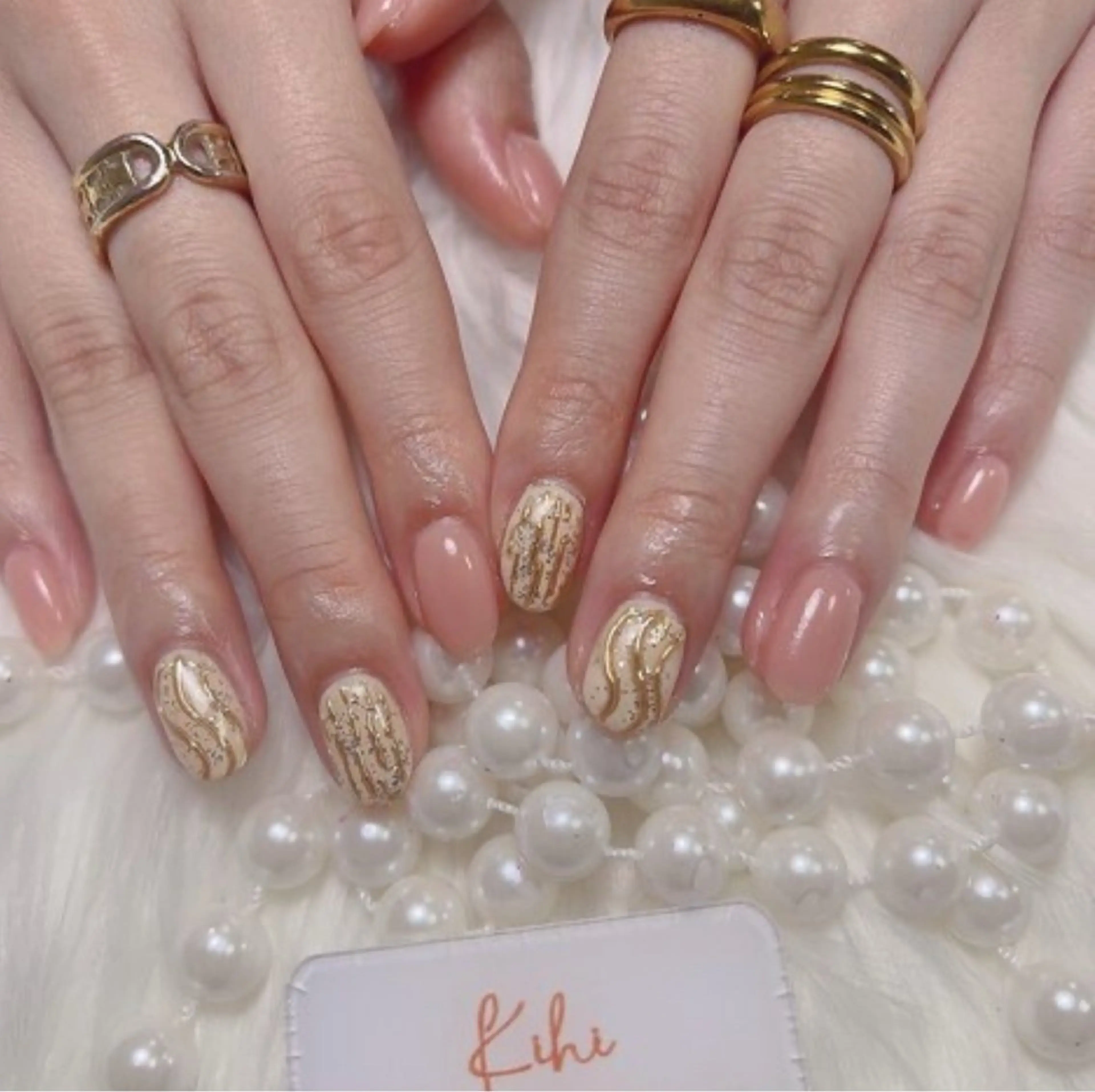 ネイル アートネイル フレンチネイル ジェルネイル グラデーション 韓国ネイル 村中 ハナのネイルデザイン