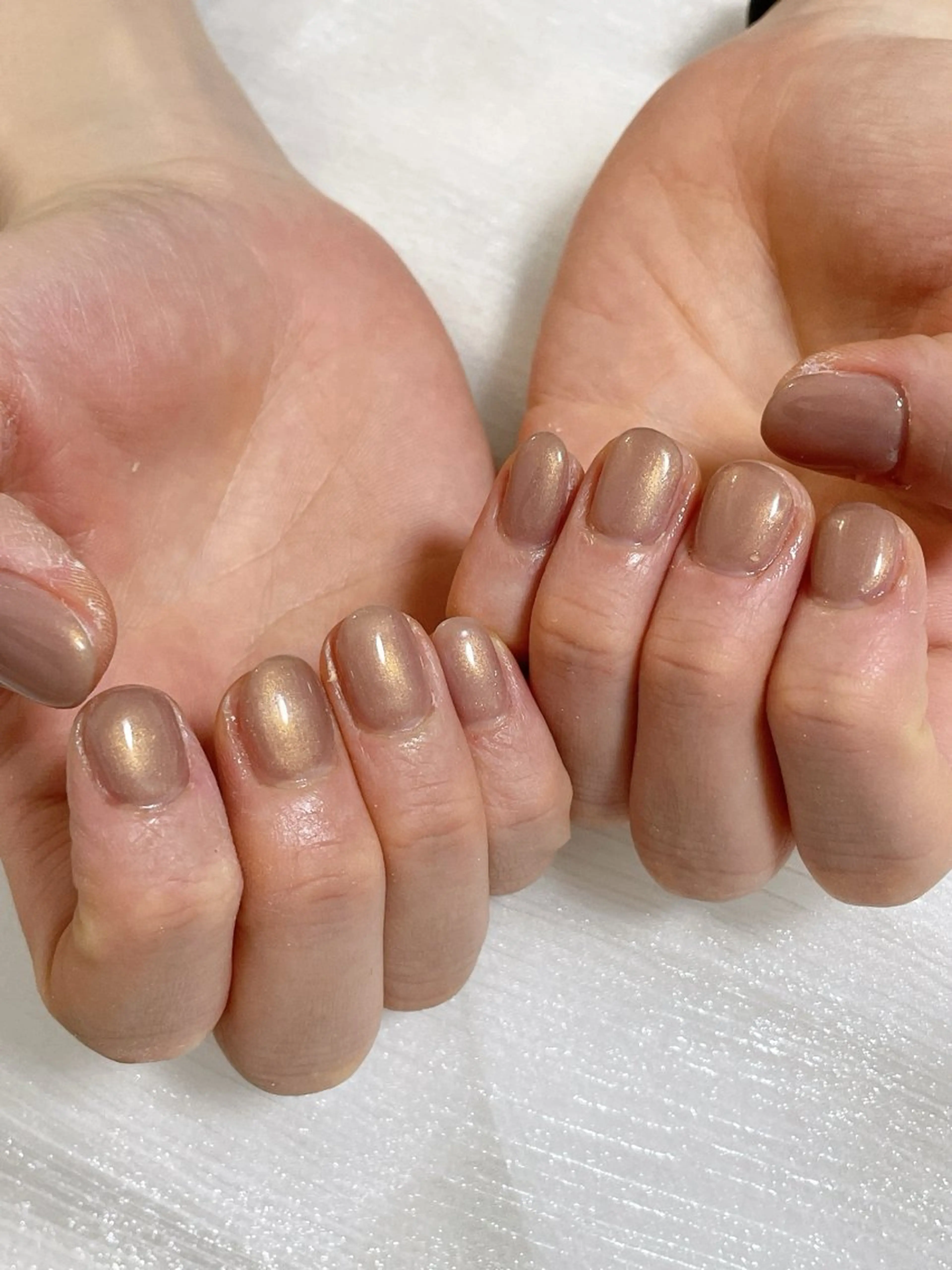 ネイル オーロラネイル フットネイル フレンチネイル ジェルネイル ハート ハンドネイル Mogu nail 二子玉川のネイルデザイン