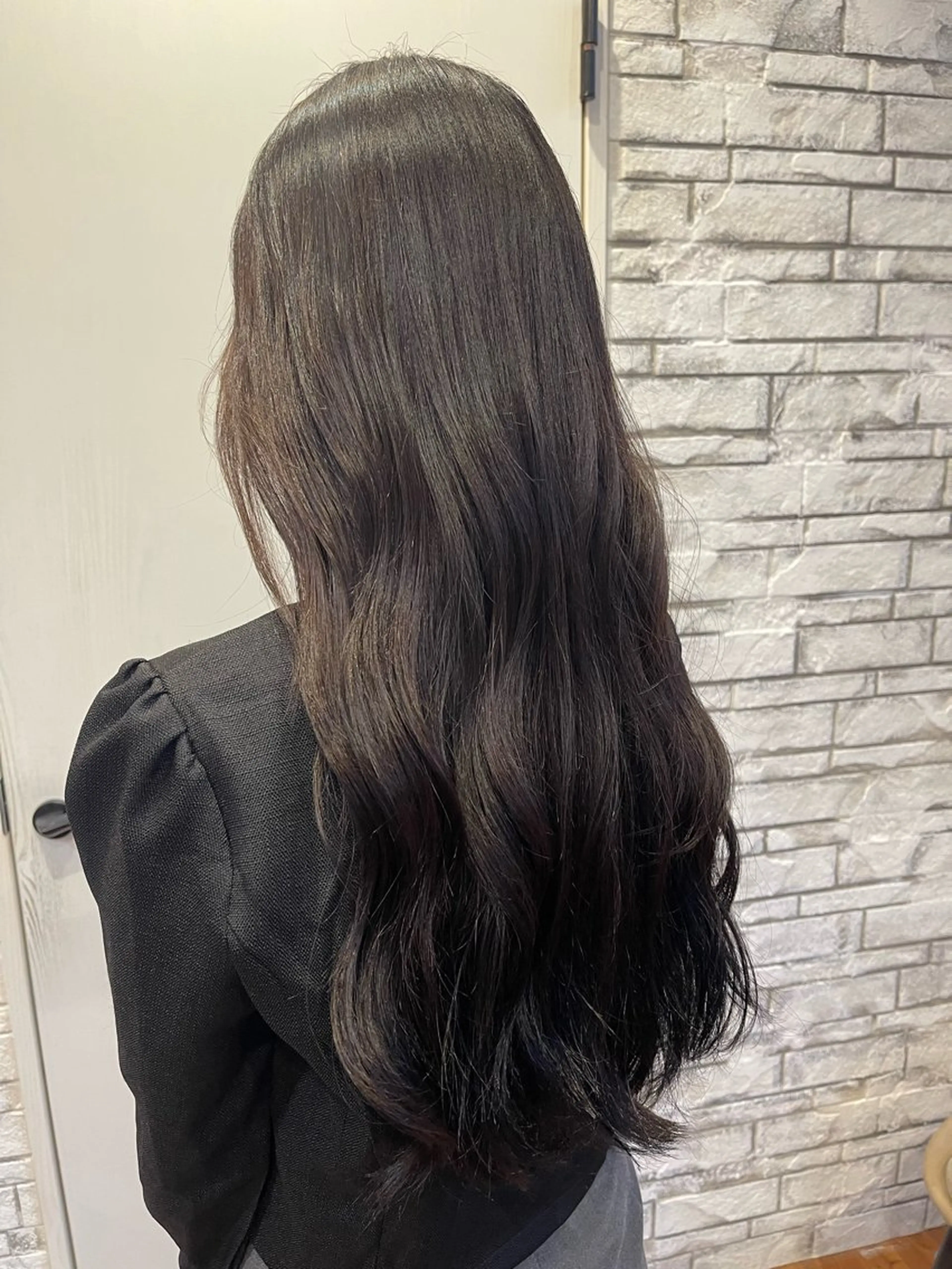 ロング カラー ブラウンカラー チョコレートブラウン ヘアカラー ワンカラー💓 豊橋/まおのヘアスタイル