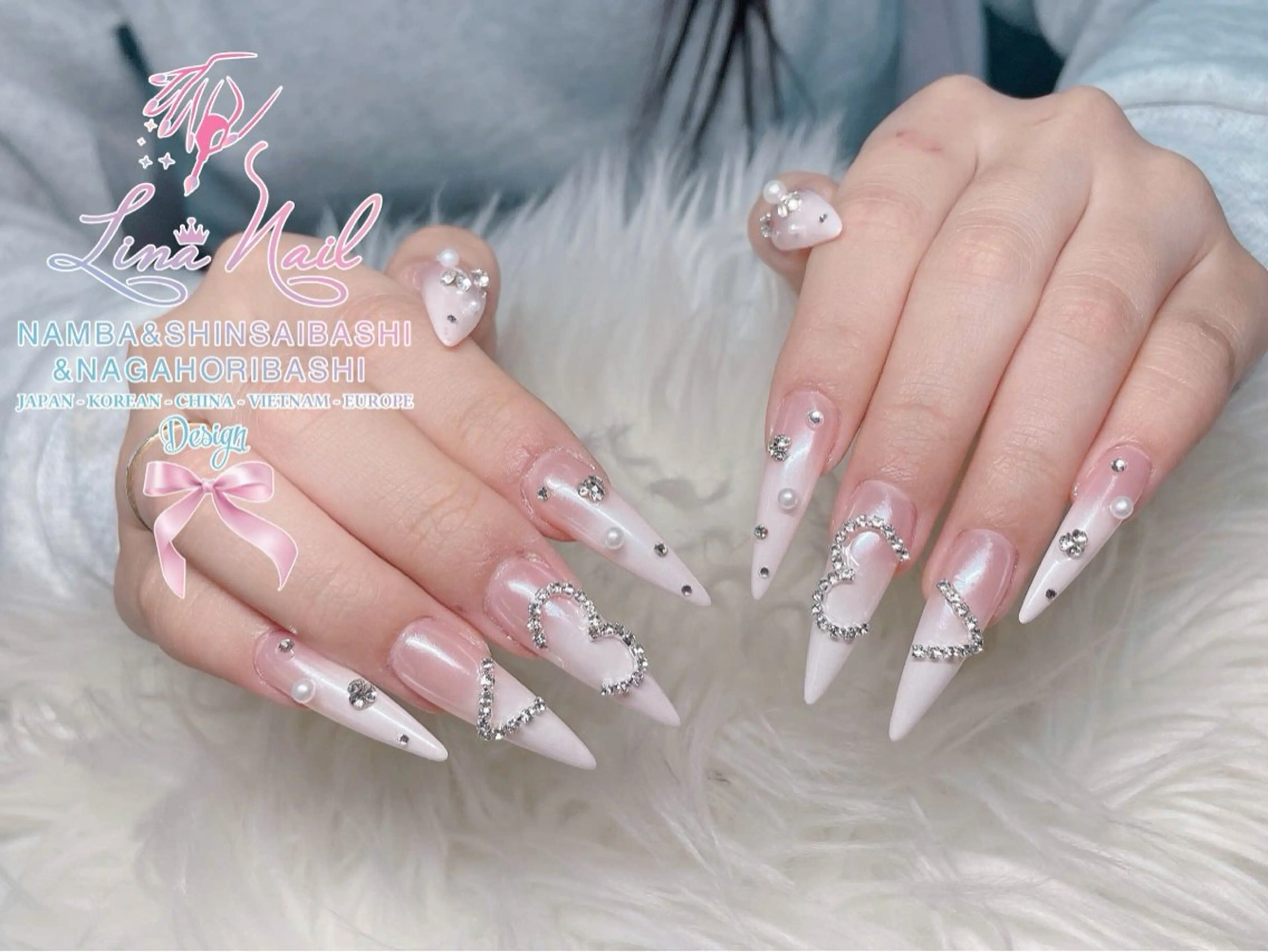 ネイル チークネイル 桜ネイル フラッシュネイル フットネイル ジェルネイル ハンドネイル ７９LINA NAIL 心斎橋店所属・リナネイル アメ村心斎橋店のネイルデザイン